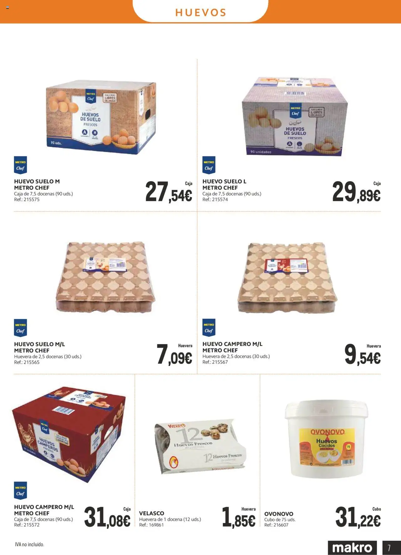 Makro - Lácteos Cantabria │ válido desde el 06.10.2025 | Página: 20 | Productos: Huevos, Caja