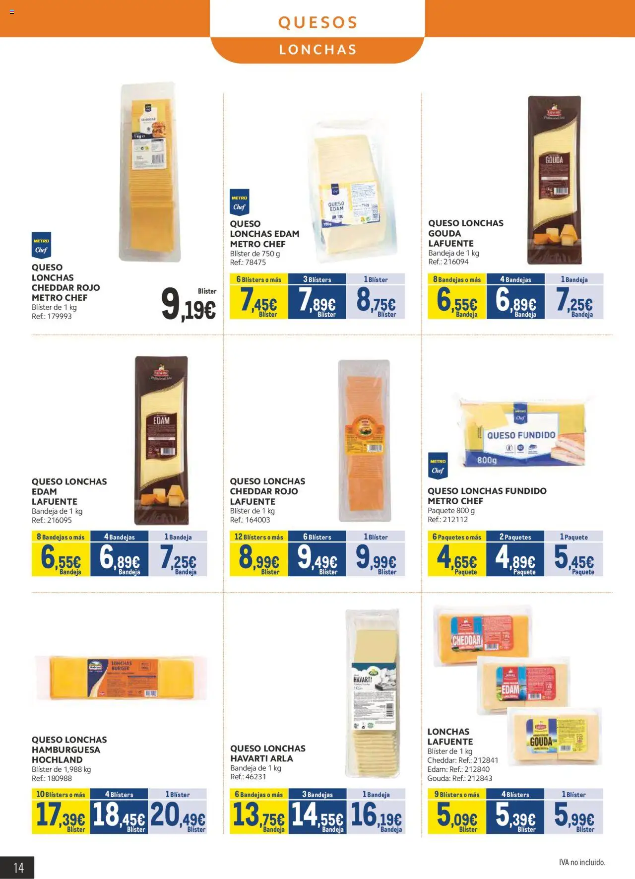 Makro - Lácteos Cataluña │ válido desde el 06.10.2025 | Página: 14 | Productos: Γραβάτα, Queso, Σοκολατούχο γάλα, Bandeja