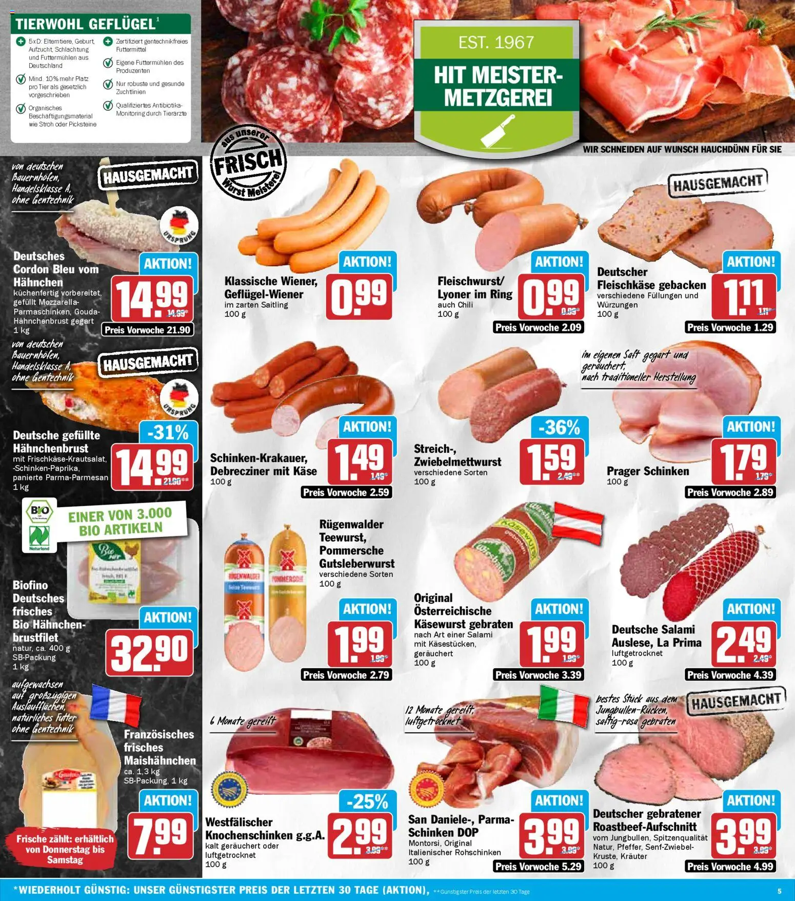 HIT Prospekt 	 – gültig ab 12.01.2026 | Seite: 5 | Produkte: Gouda, Salami, Schinken, Hahnchenbrust