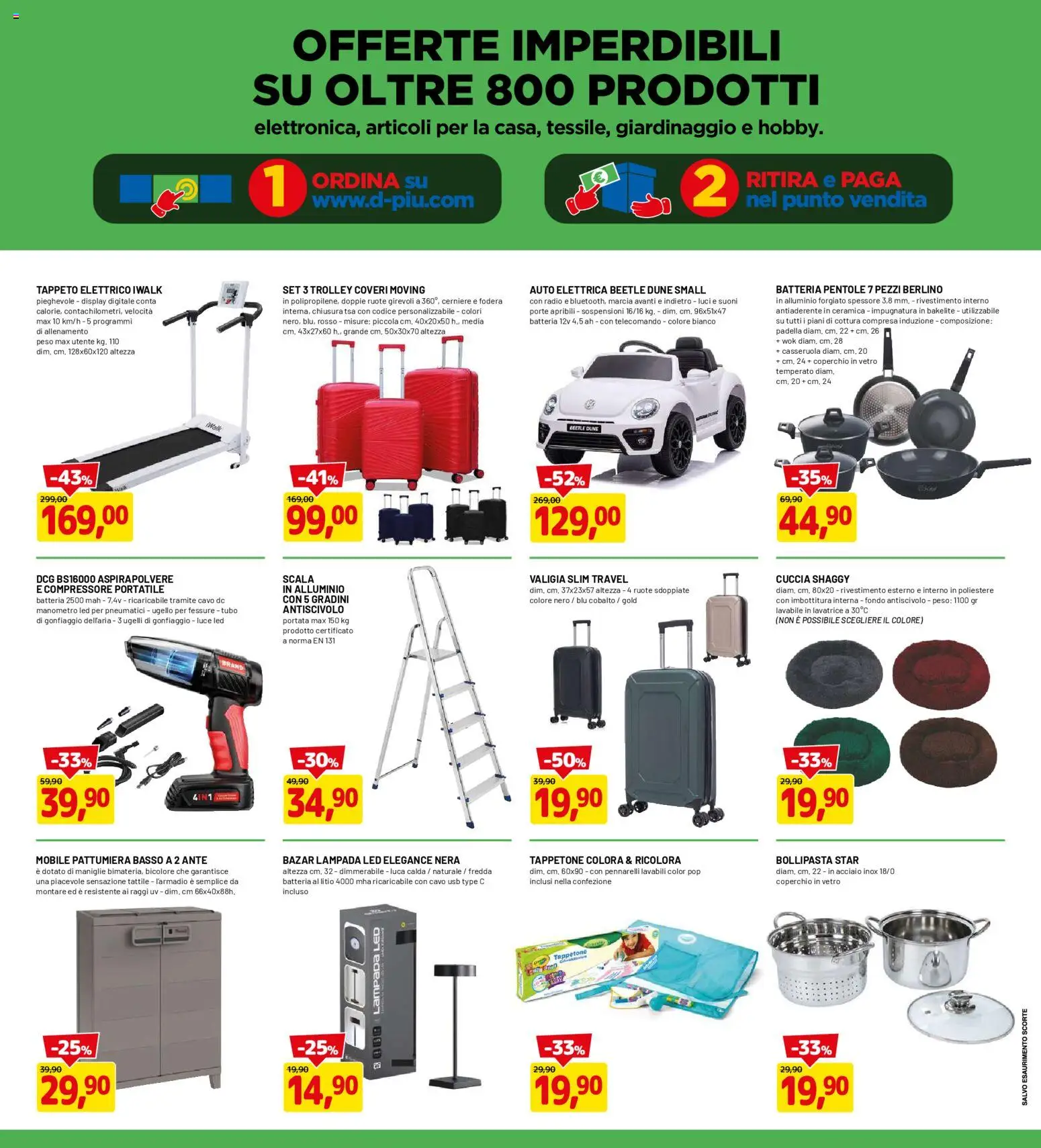 Volantino D Più del 06.11.2025 | Pagina: 19 | Prodotti: Valigia, Padella, Alluminio, Manometro