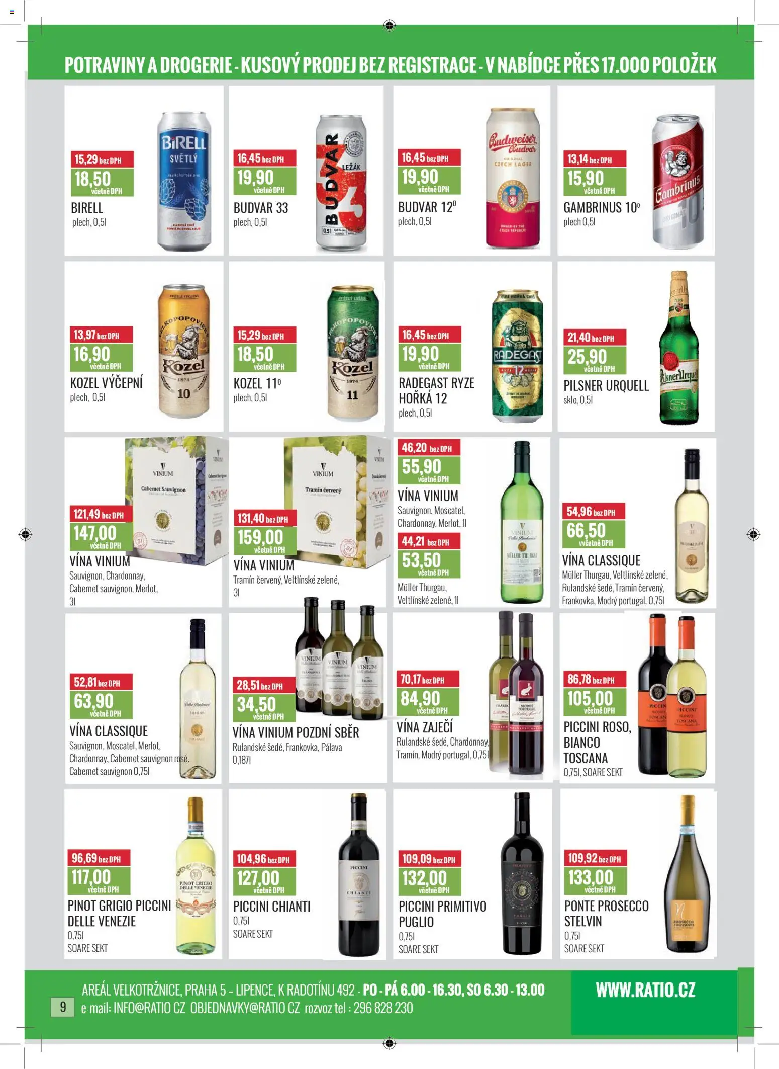 Ratio leták od 01.12.2025 | Strana: 10 | Produkty: Budvar, Prosecco, Pilsner, Pinot Grigio