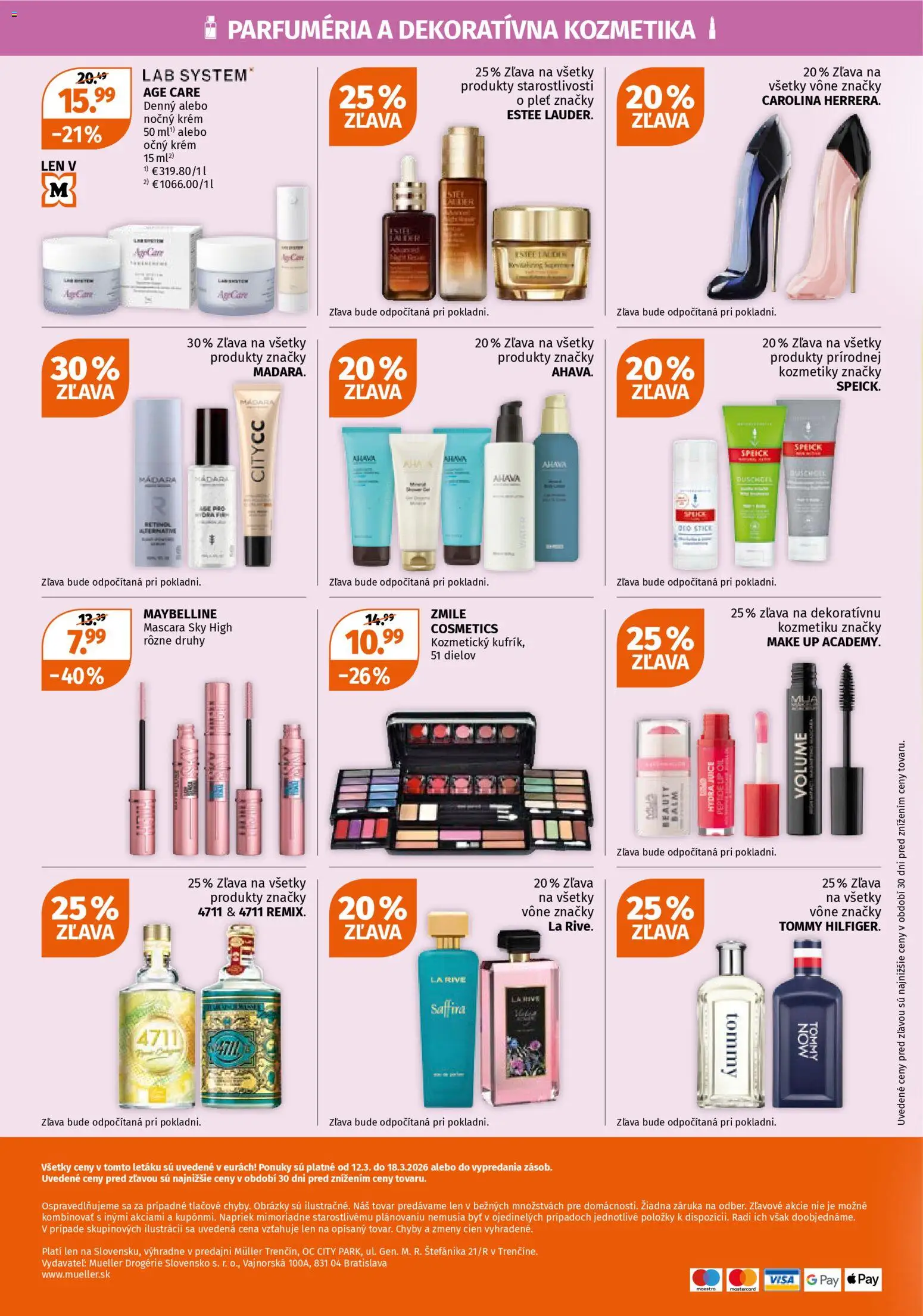 Nové Müller akcie – leták je platný od 12.03.2026 | Strana: 4 | Produkty: Make up, Krém