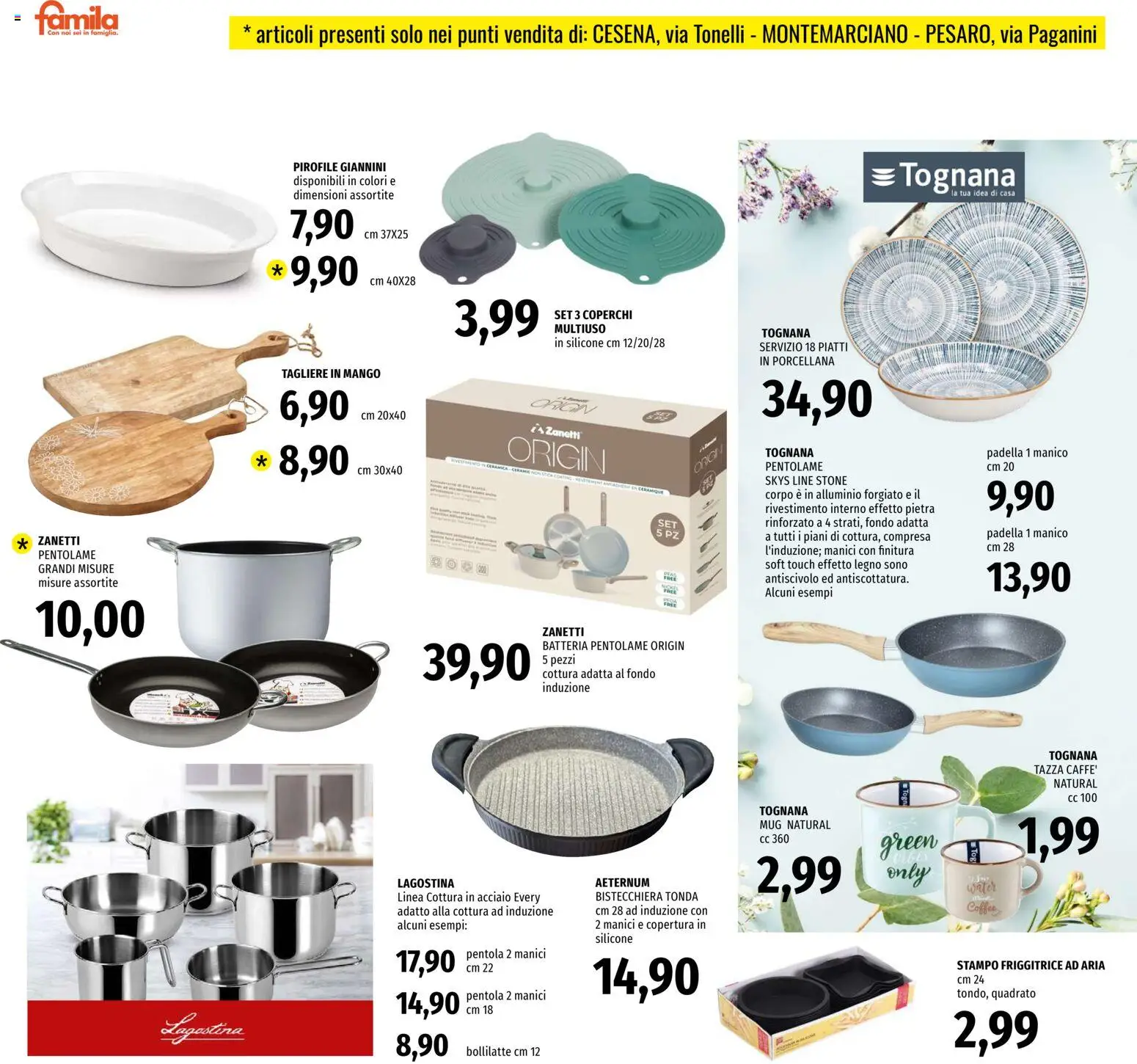 Volantino Famila del 26.03.2026 | Pagina: 28 | Prodotti: Friggitrice ad aria, Silicone, Padella, Batteria