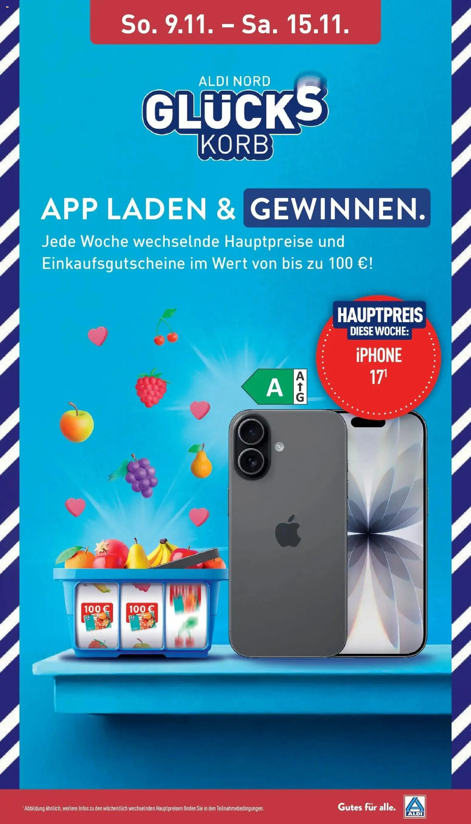 Aldi - ALDI Nord: Wochenangebote – gültig ab 09.11.2025 | Seite: 37 | Produkte: Korb, Iphone