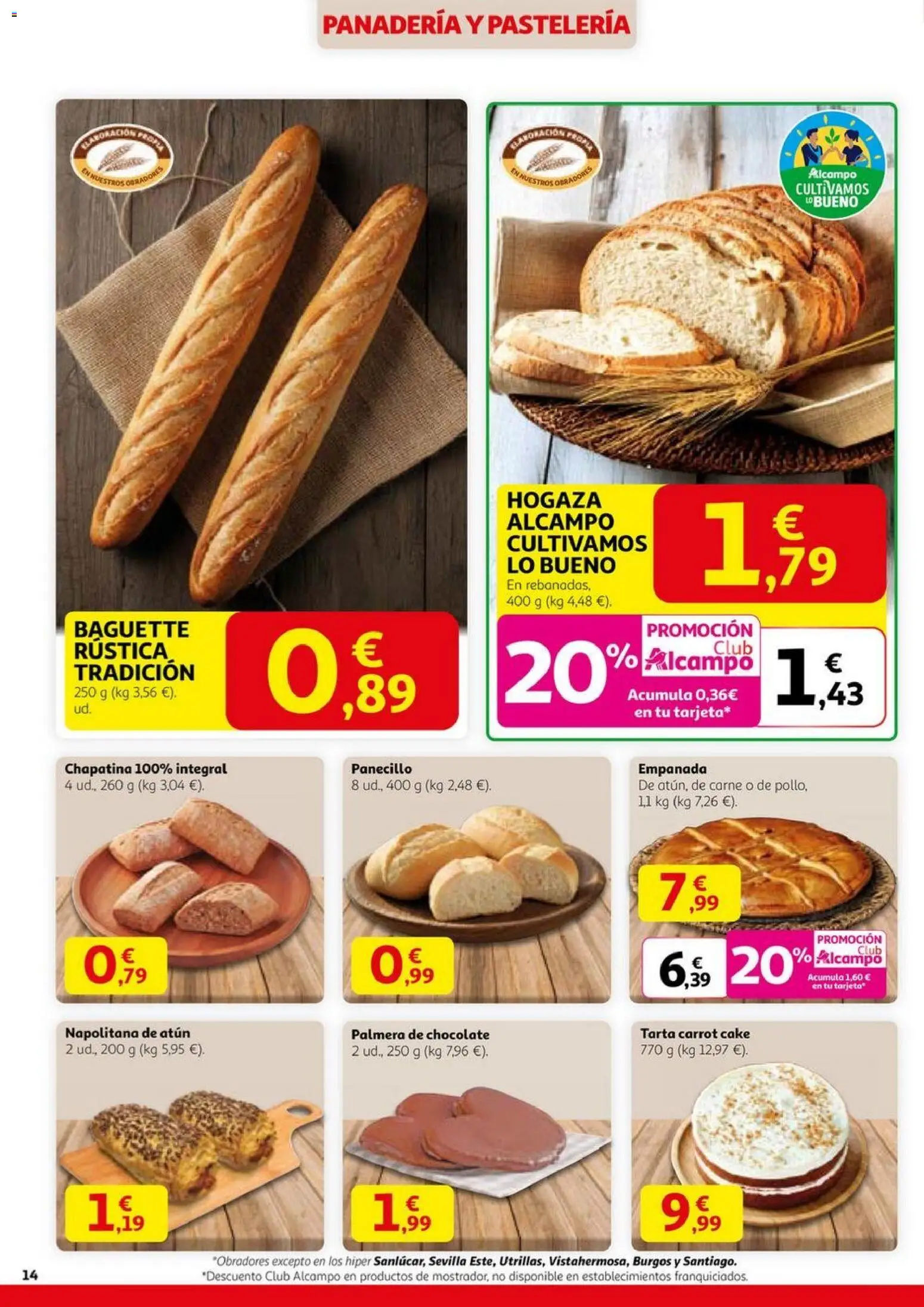 Alcampo - Black Friday  │ válido desde el 06.11.2025 | Página: 14 | Productos: Chocolate, Panadería
