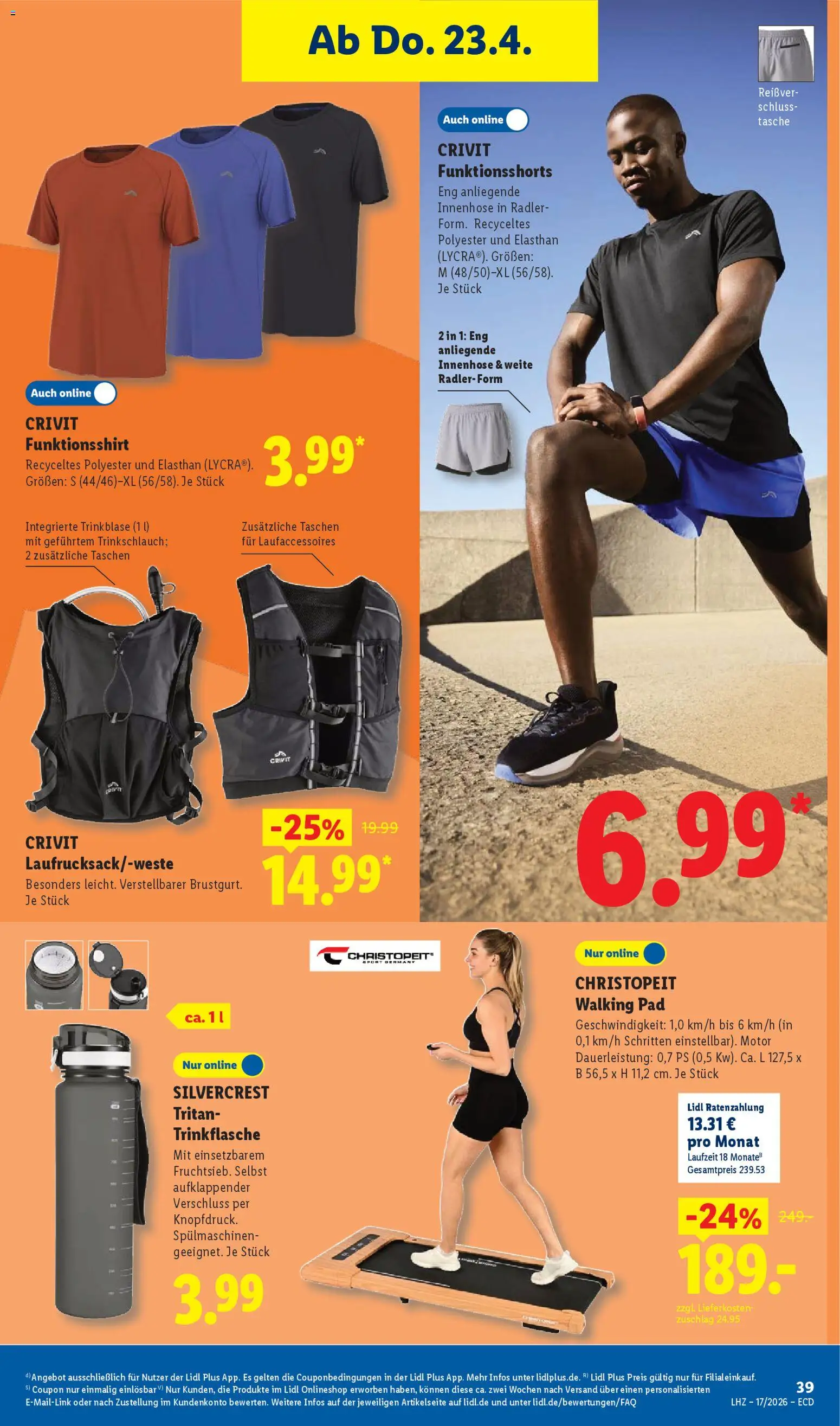 Lidl Prospekt – gültig ab 20.04.2026 | Seite: 57 | Produkte: Tasche, Walking, Radler