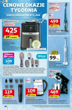 Pogląd oferty "Auchan Gazetka - Święta jak babcię kocham Hipermarket" - ważna od 04.12.2025 | Strona: 40 | Produkty: Czajnik, Odkurzacz, Robot, Szczoteczka do zębów