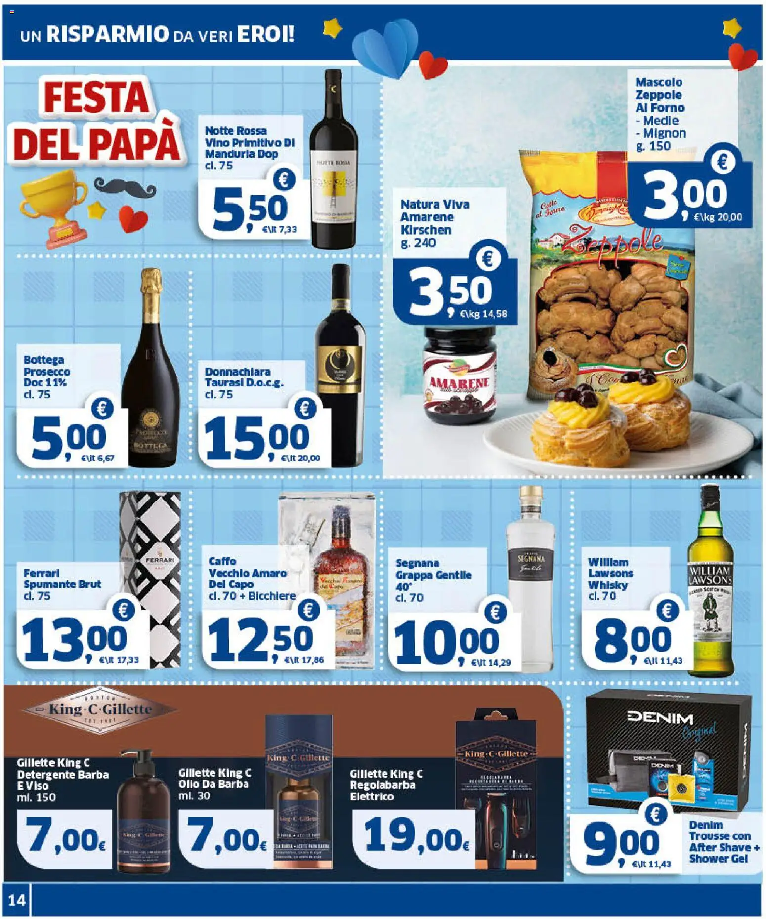 Volantino SIGMA del 10.03.2026 | Pagina: 14 | Prodotti: Prosecco, Olio, Forno, Amaro