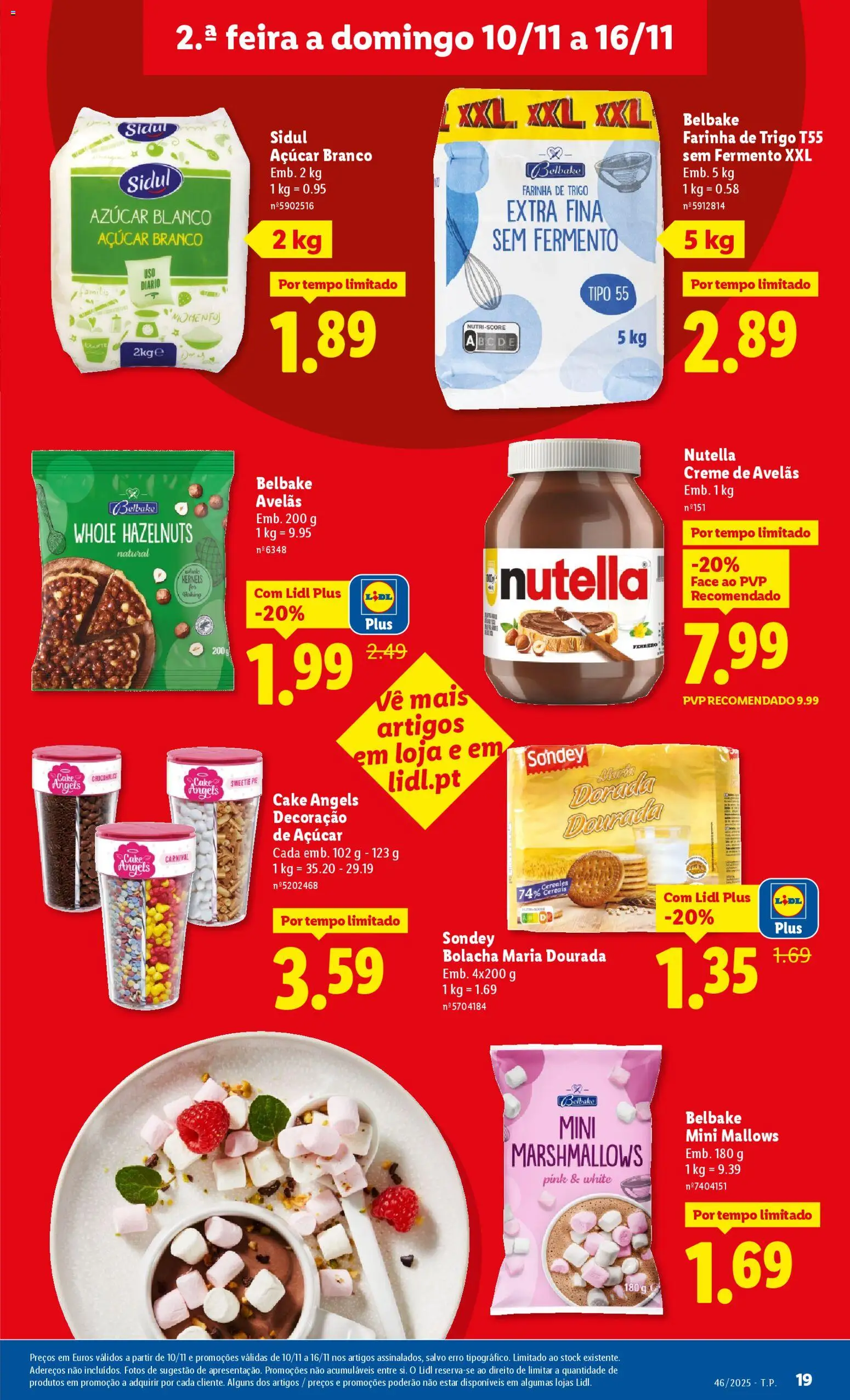 Lidl folheto │ válido de 10.11.2025 | Página: 19 | Produtos: Dourada, Avelãs, Farinha de trigo, Creme