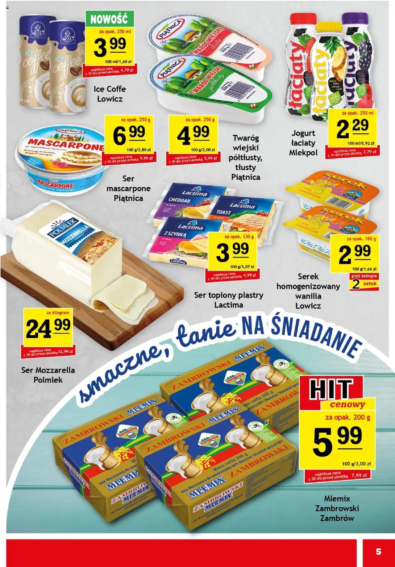 Gram Market Gazetka od 11.06.2025 | Strona: 5 | Produkty: Serek, Ser, Ser mascarpone, Cheddar