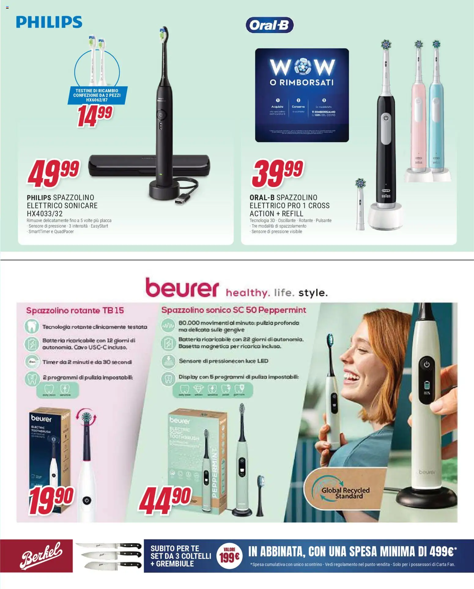 Volantino Trony del 09.04.2026 | Pagina: 19 | Prodotti: Spazzolino, Tè, Cavo, Batteria