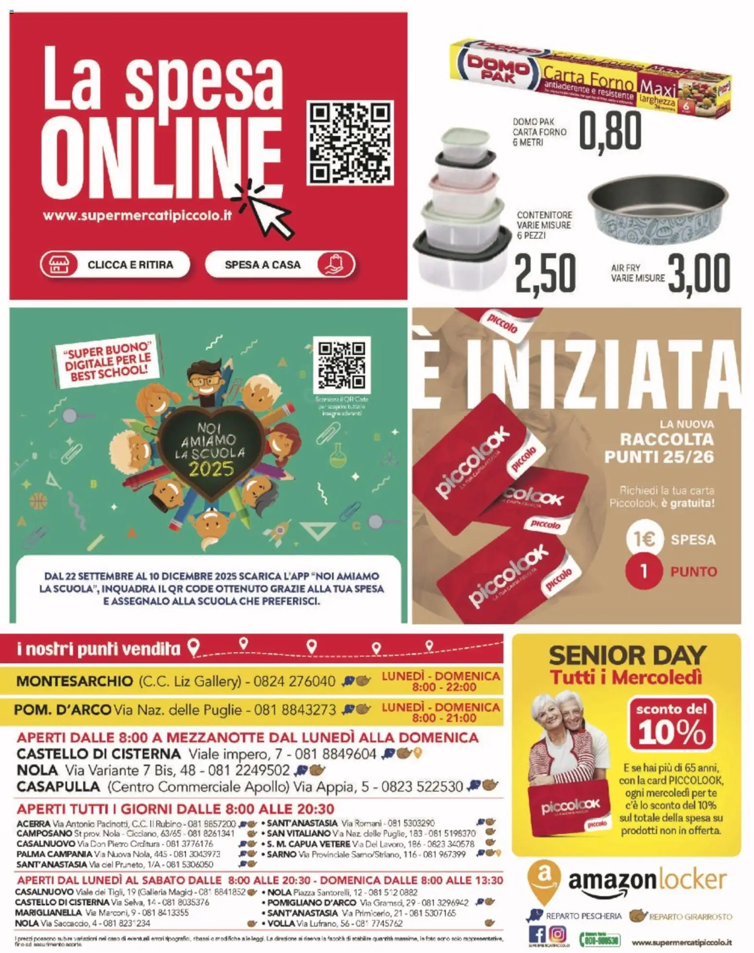 Volantino Piccolo del 27.11.2025 | Pagina: 24 | Prodotti: Tè, Contenitore, Forno, Carta forno