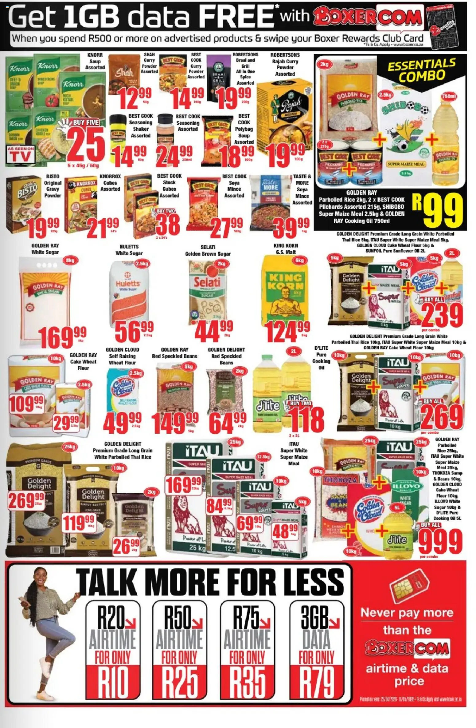 New Boxer catalogue – valid from 23.04.2026 | Page: 9 | Products: Beans, Grill, Soup, Sugar