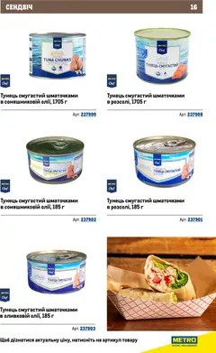 Metro акції дійснийкції з 26.11.2025 | Сторінка: 16 | Товари: Тунець