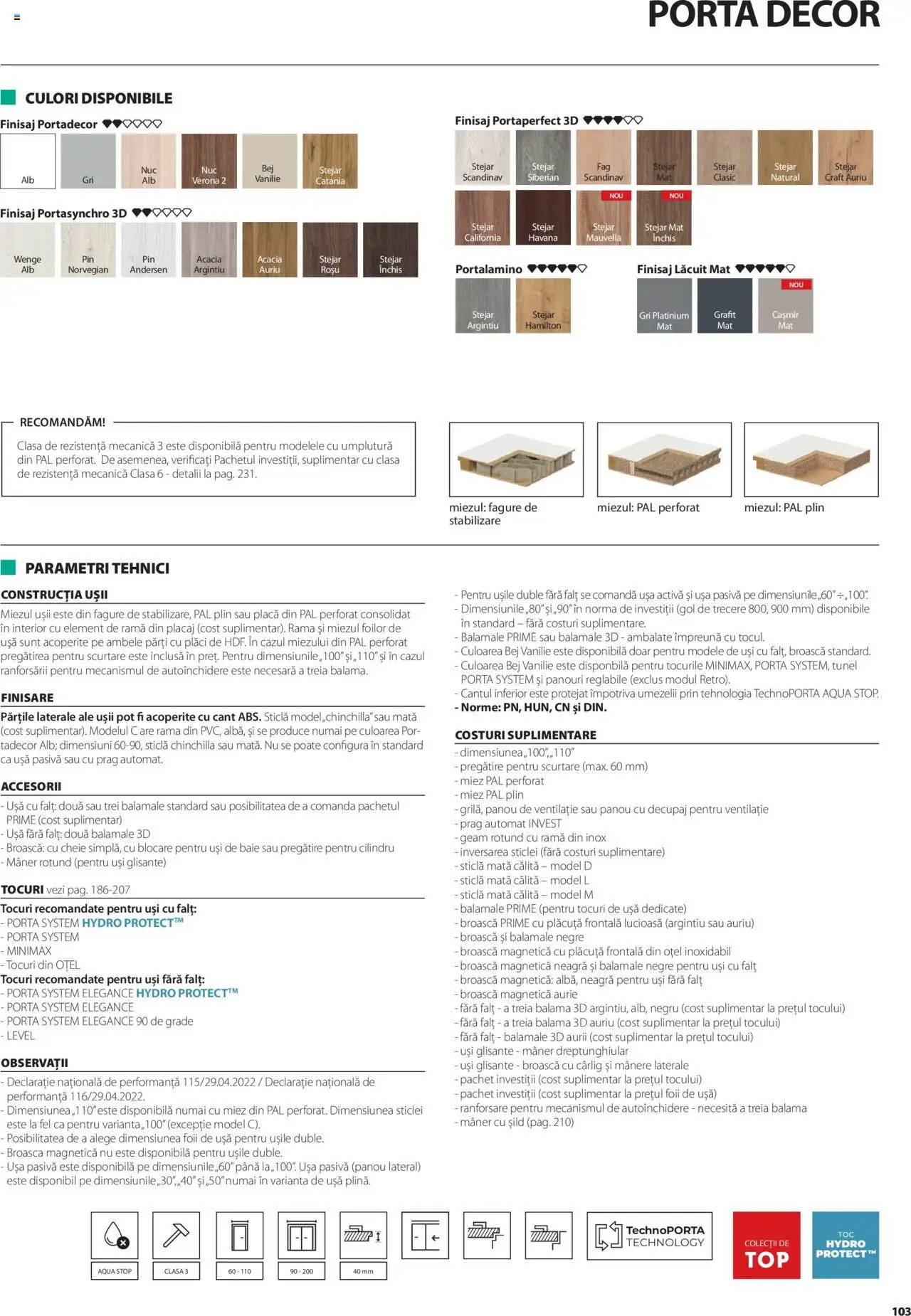 Noul catalog Proges – valabil de la 01.05.2025 | Pagină: 103 | Produse: Mâner, Ușă