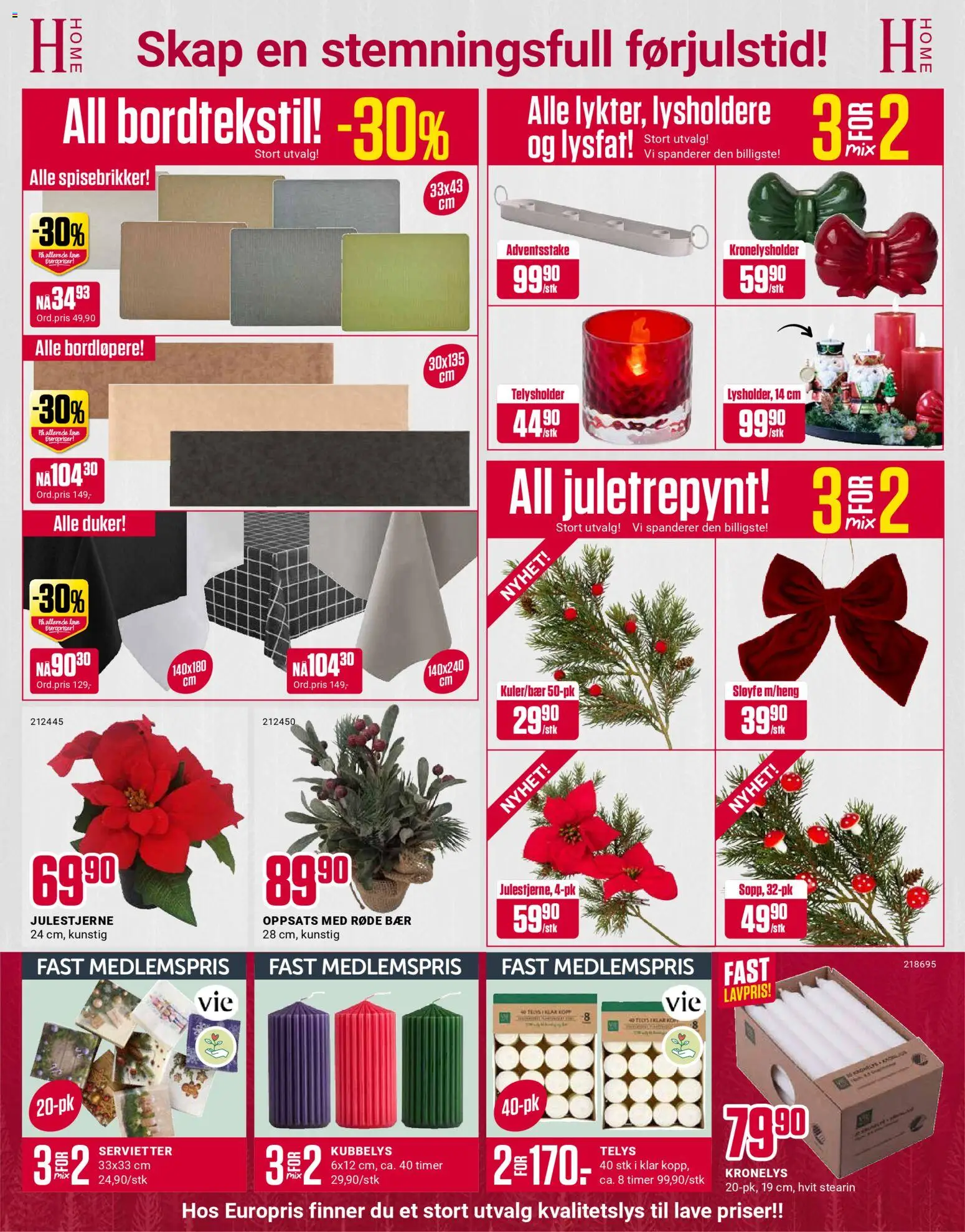 {H1} | Side: 4 | Produkter: Duker, Servietter, Sløyfe, Mouth wash