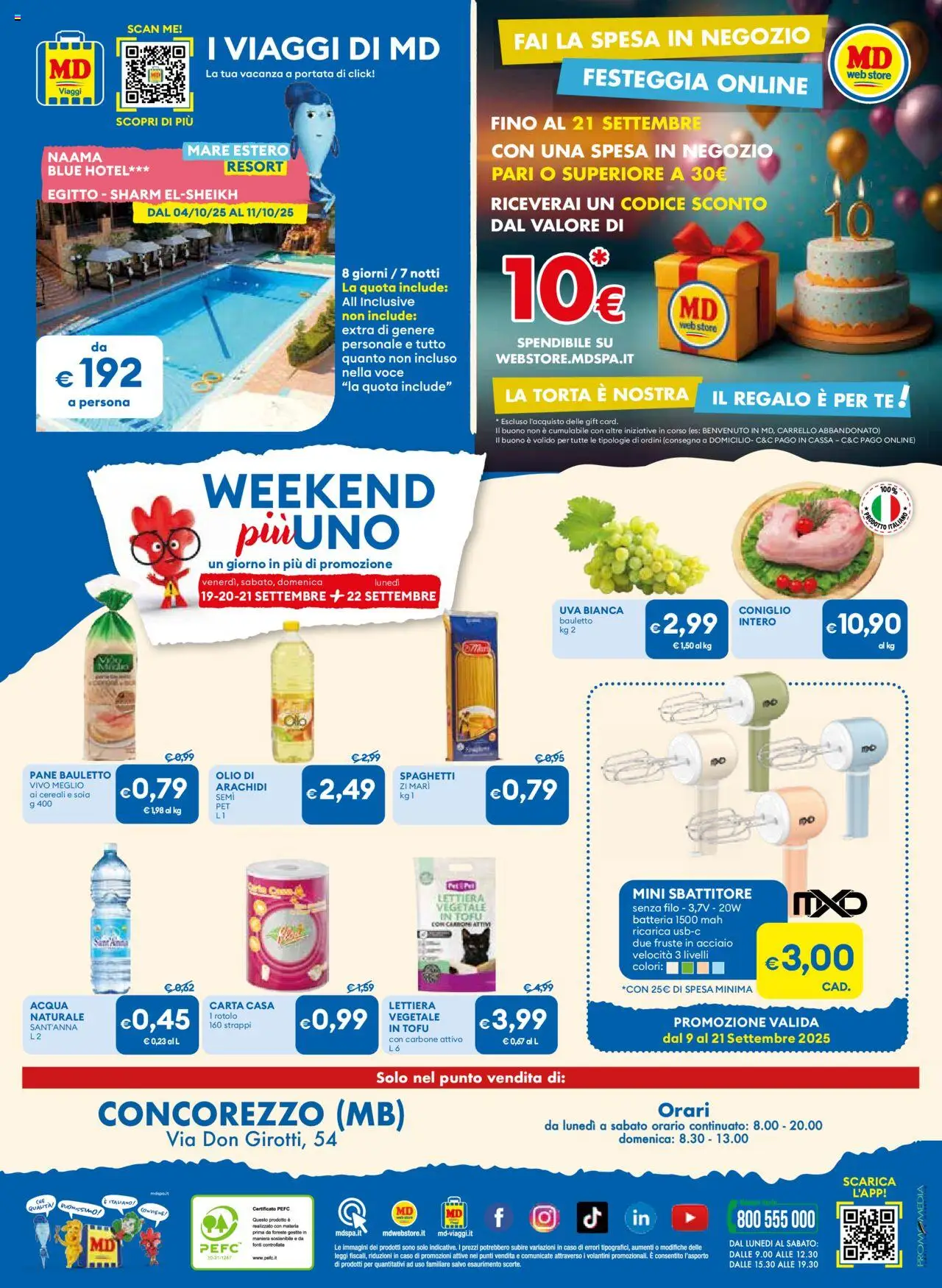 Volantino MD Discount del 09.09.2025 | Pagina: 32 | Prodotti: Tè, Uva, Arachidi, Batteria