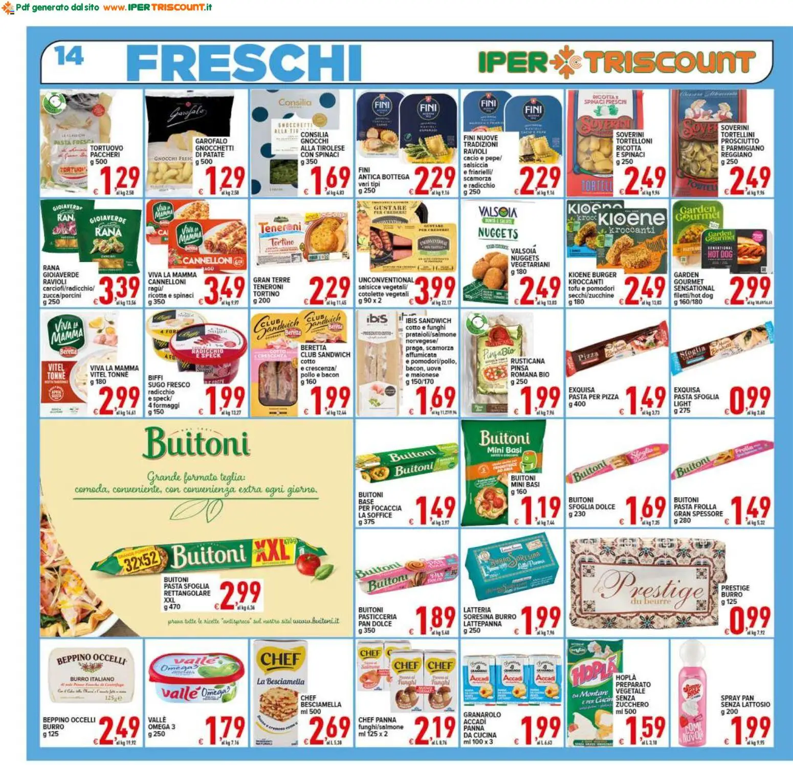 Volantino Ipertriscount del 07.04.2026 | Pagina: 14 | Prodotti: Speck, Teglia, Focaccia, Sugo