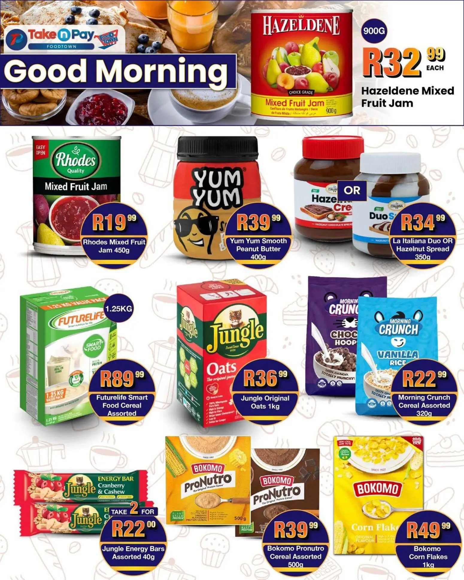 New Take n Pay catalogue – valid from 12.01.2026 | Page: 6 | Products: Jam, Detergente líquido, Chocolate, Flakes