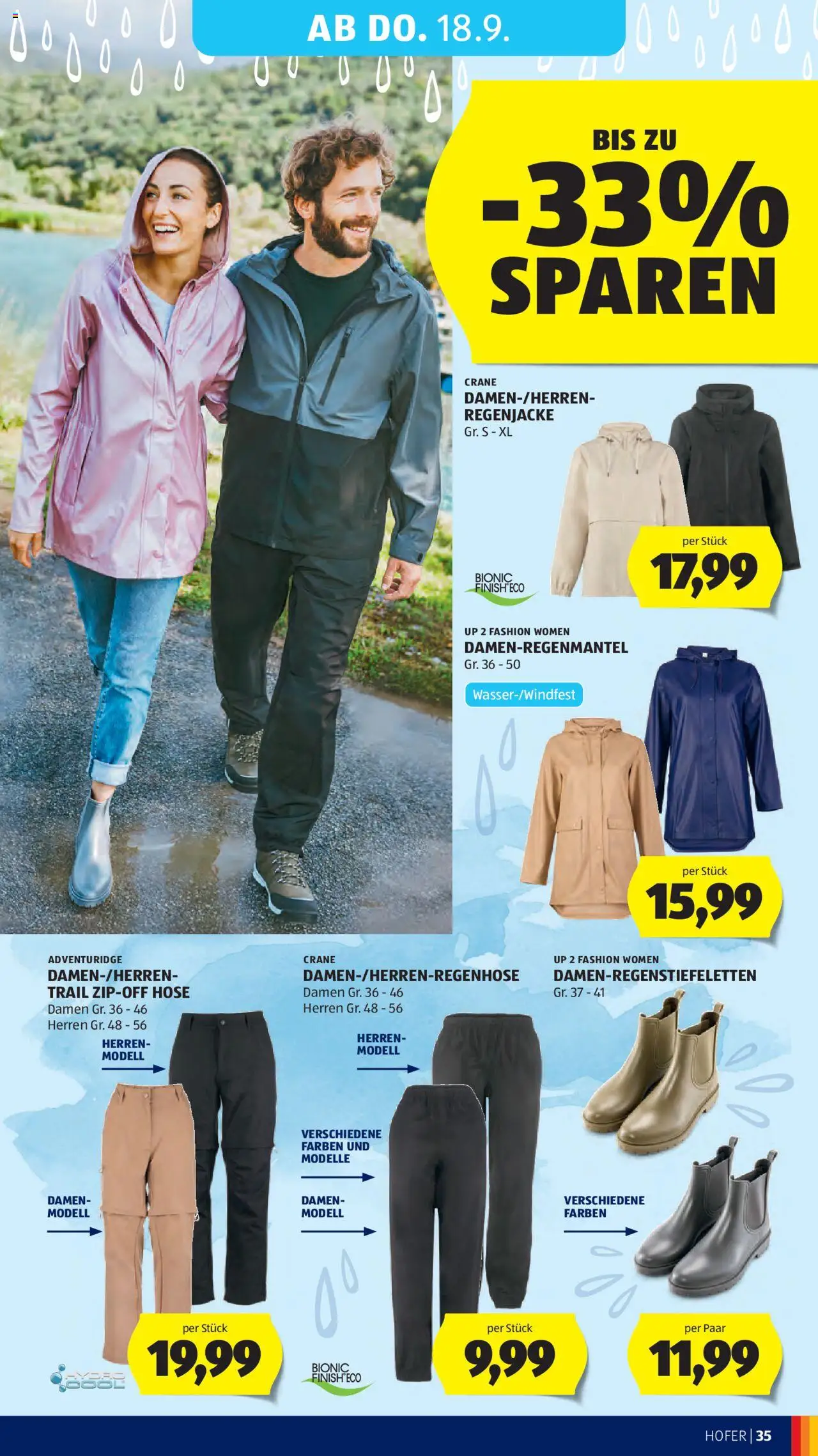 Hofer Flugblatt gültig ab 12.09.2025 | Seite: 39 | Produkte: Hose