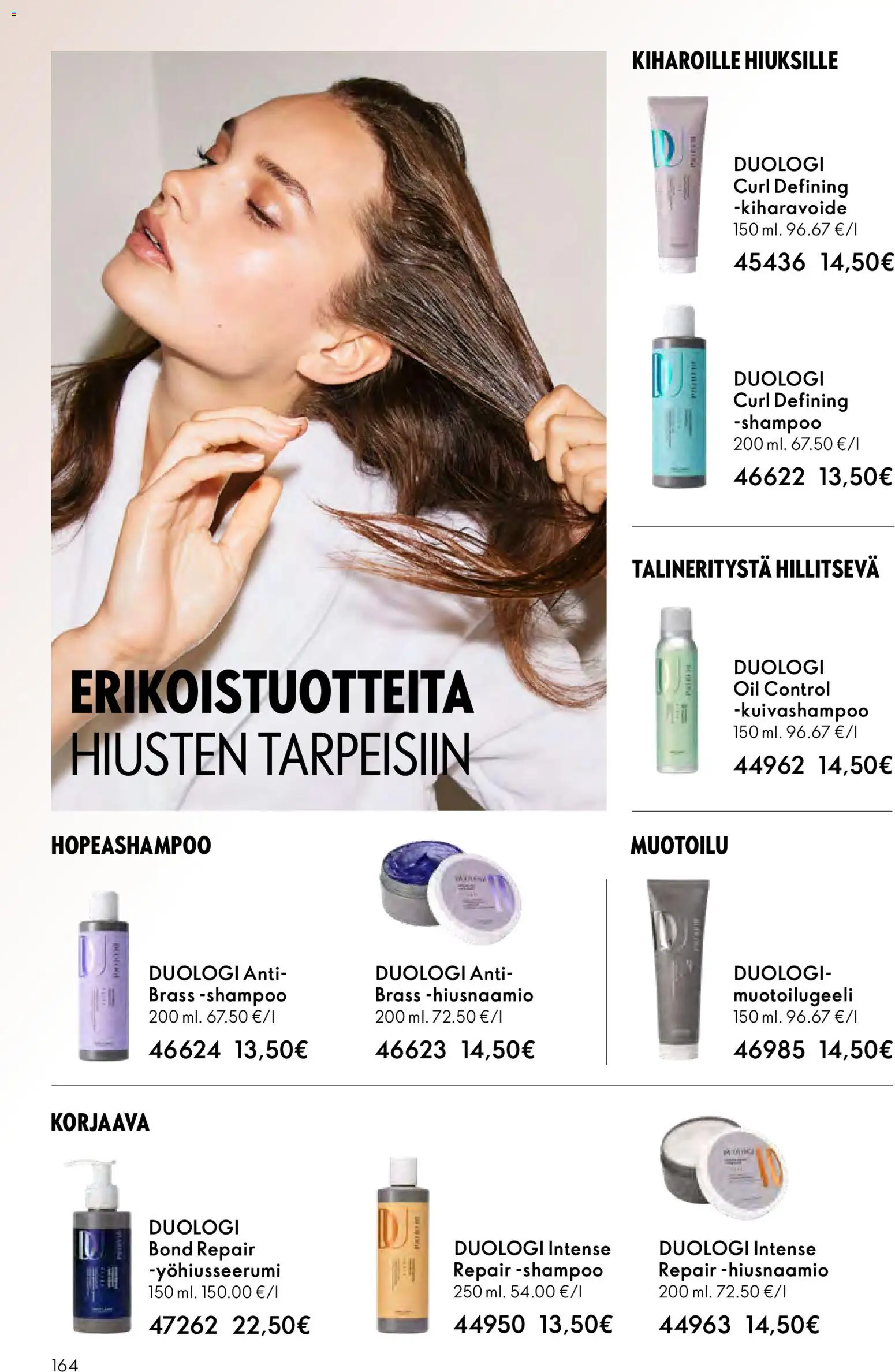 Oriflame - Esite 03 – voimassa 18.02.2026 alkaen | Sivu: 164 | Tuotteet: Shampoo, Hiusnaamio, Kuivashampoo