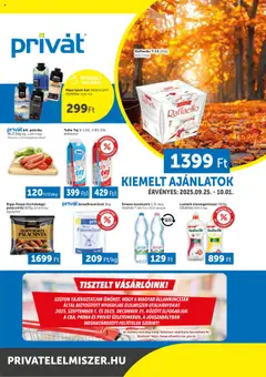 PRIVÁT Déli vármegyék - amely érvényes a következő dátumtól: 25.09.2025