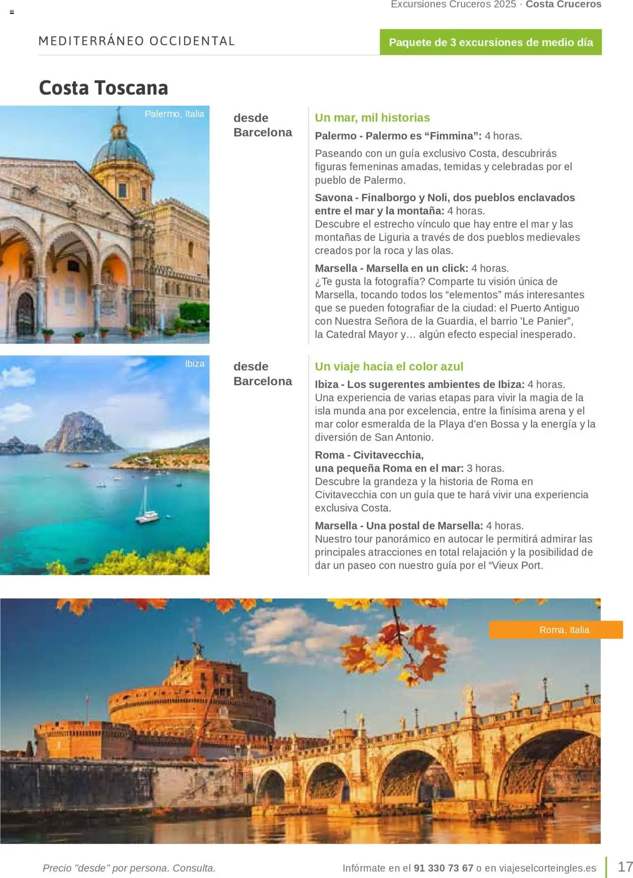 Viajes El Corte Inglés Excursiones Cruceros │ válido desde el 27.03.2025 | Página: 17 | Productos: Té