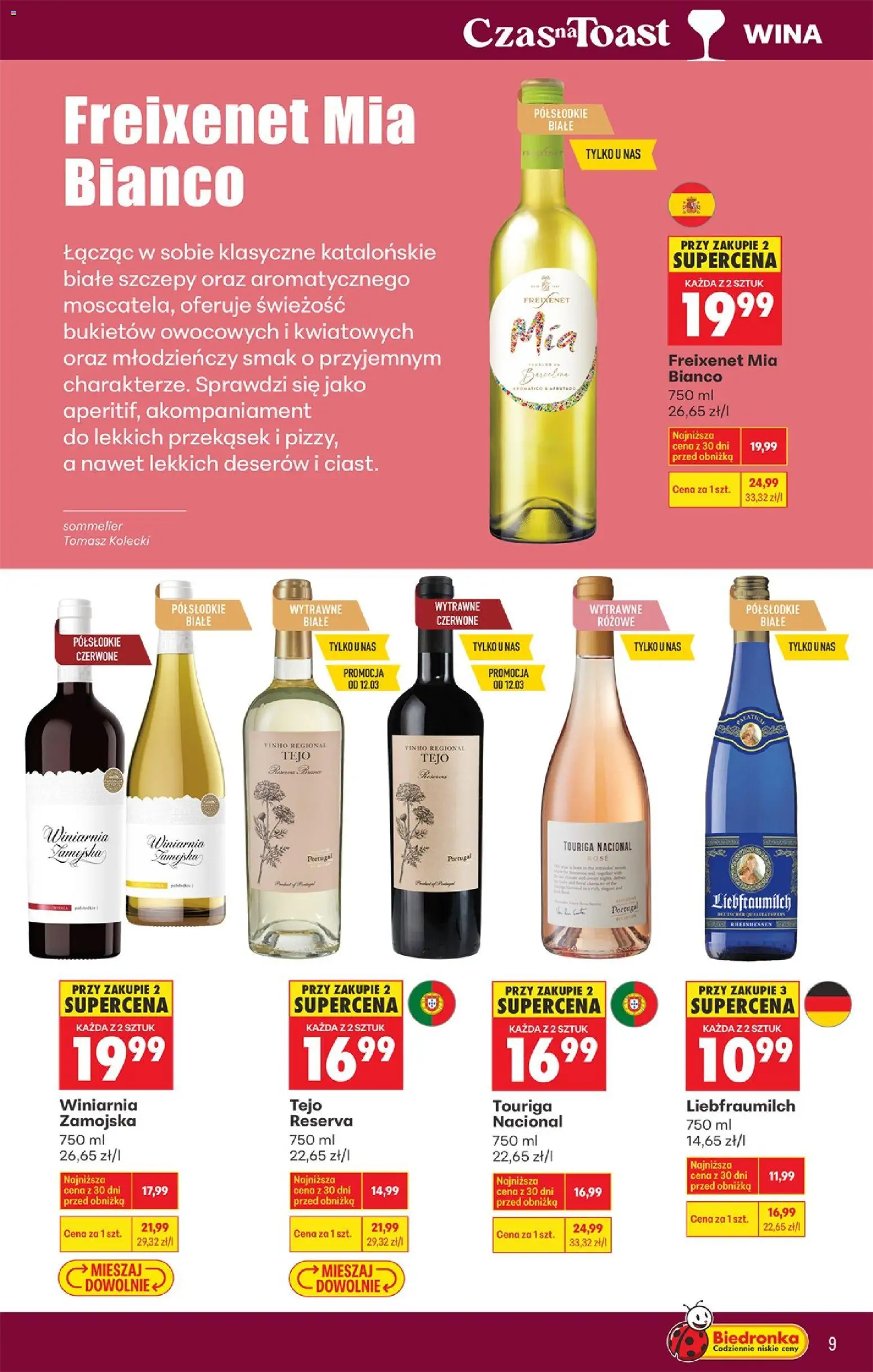 Biedronka Polsko leták - Czas na toast od 09.03.2026 | Strana: 9