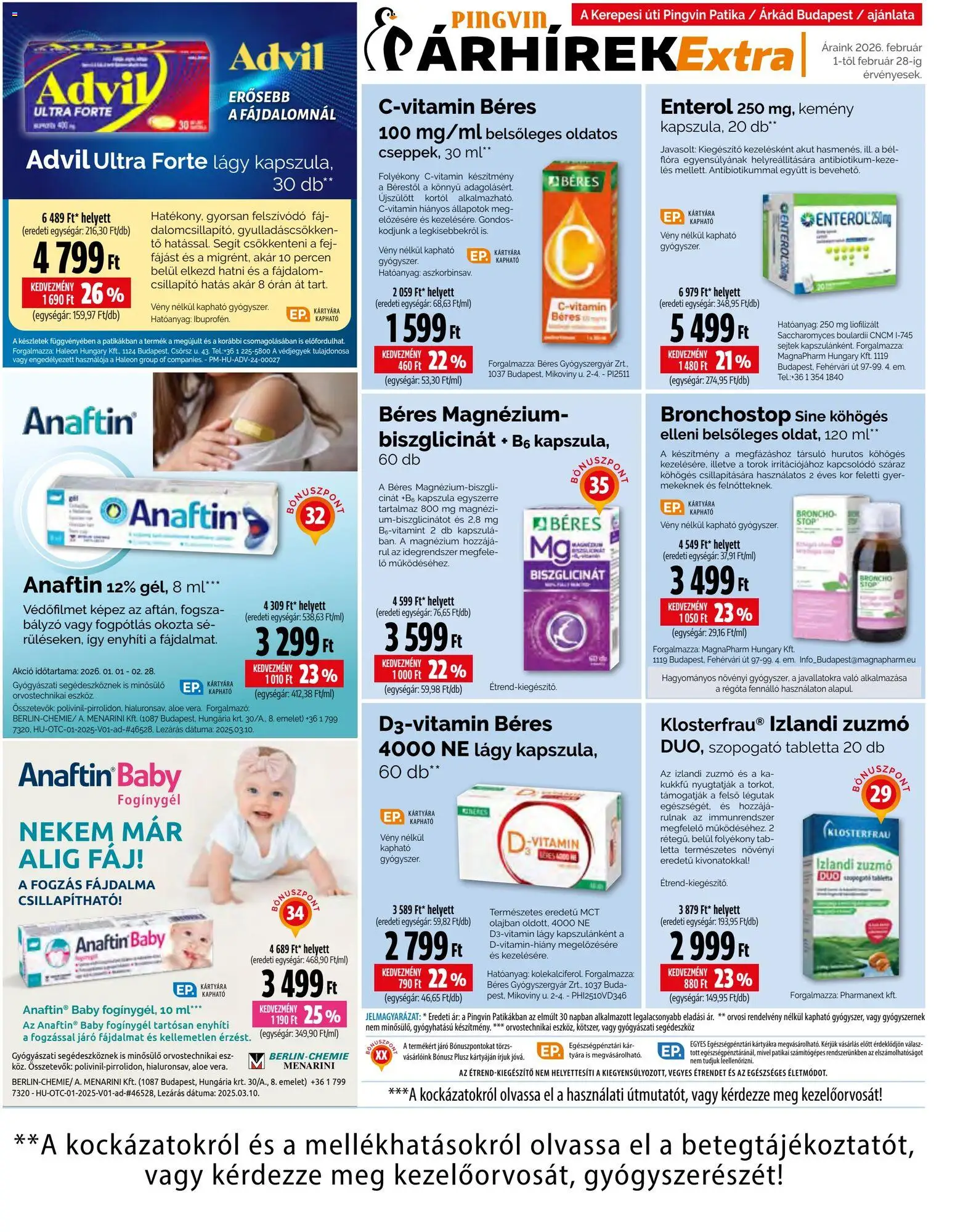 Pingvin Patika akciós ujság - amely érvényes a következő dátumtól: 01.02.2026 | Oldal: 5