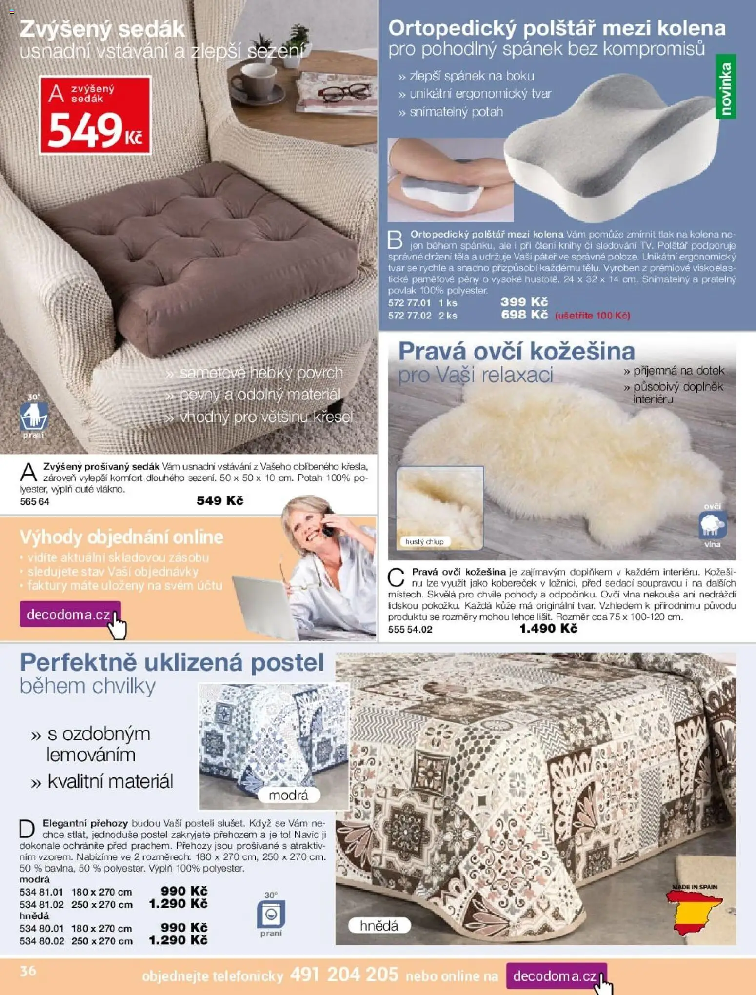 Decodoma katalog od 16.02.2026 | Strana: 36 | Produkty: Postel, Polštář