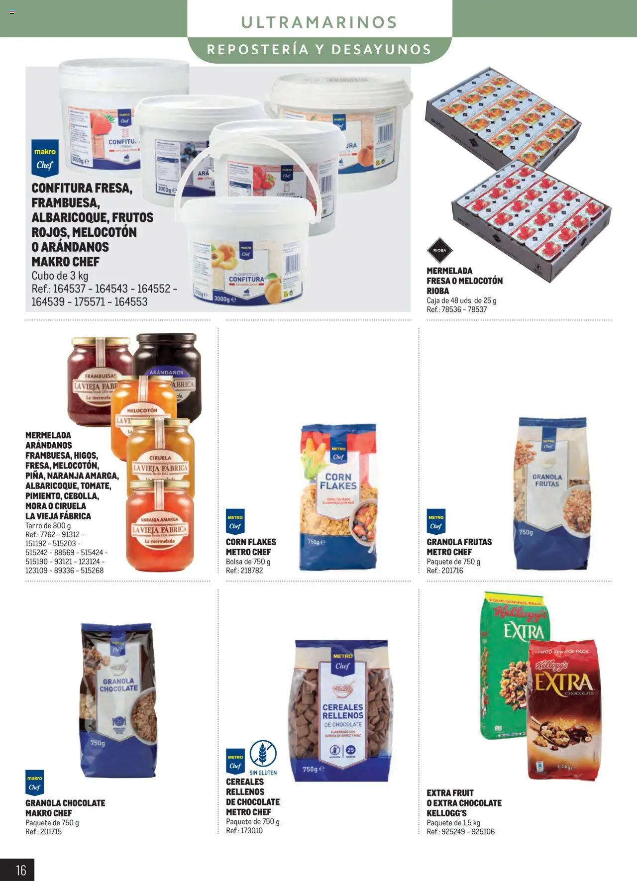 Makro - Despensa Península │ válido desde el 04.03.2025 | Página: 16 | Productos: Chocolate, Arroz, Cereales, Caja