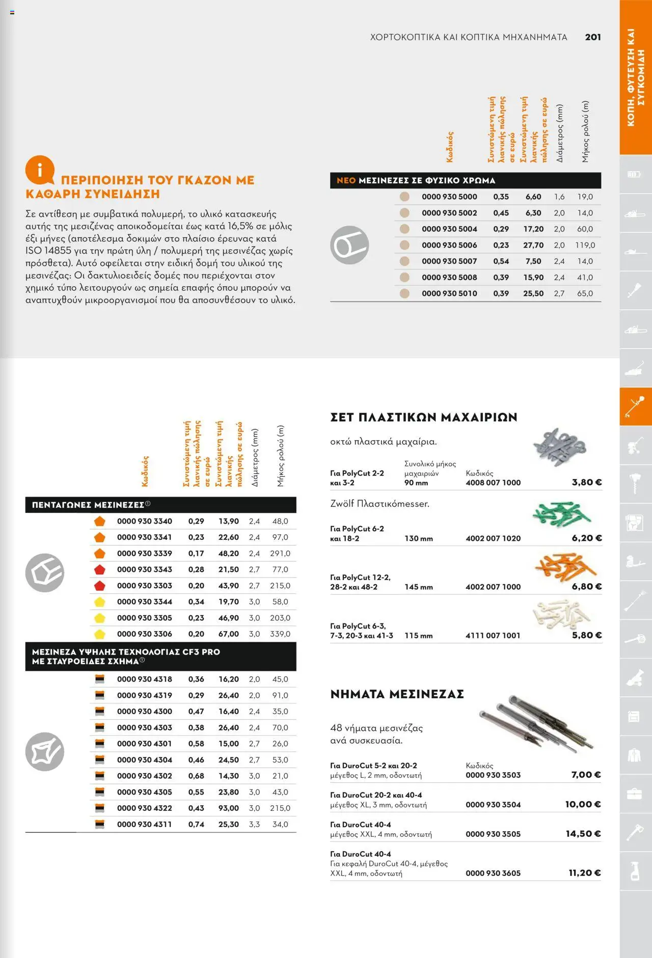 Stihl Κατάλογος 2025 – σε ισχύ από 13.01.2025 | Σελίδα: 201