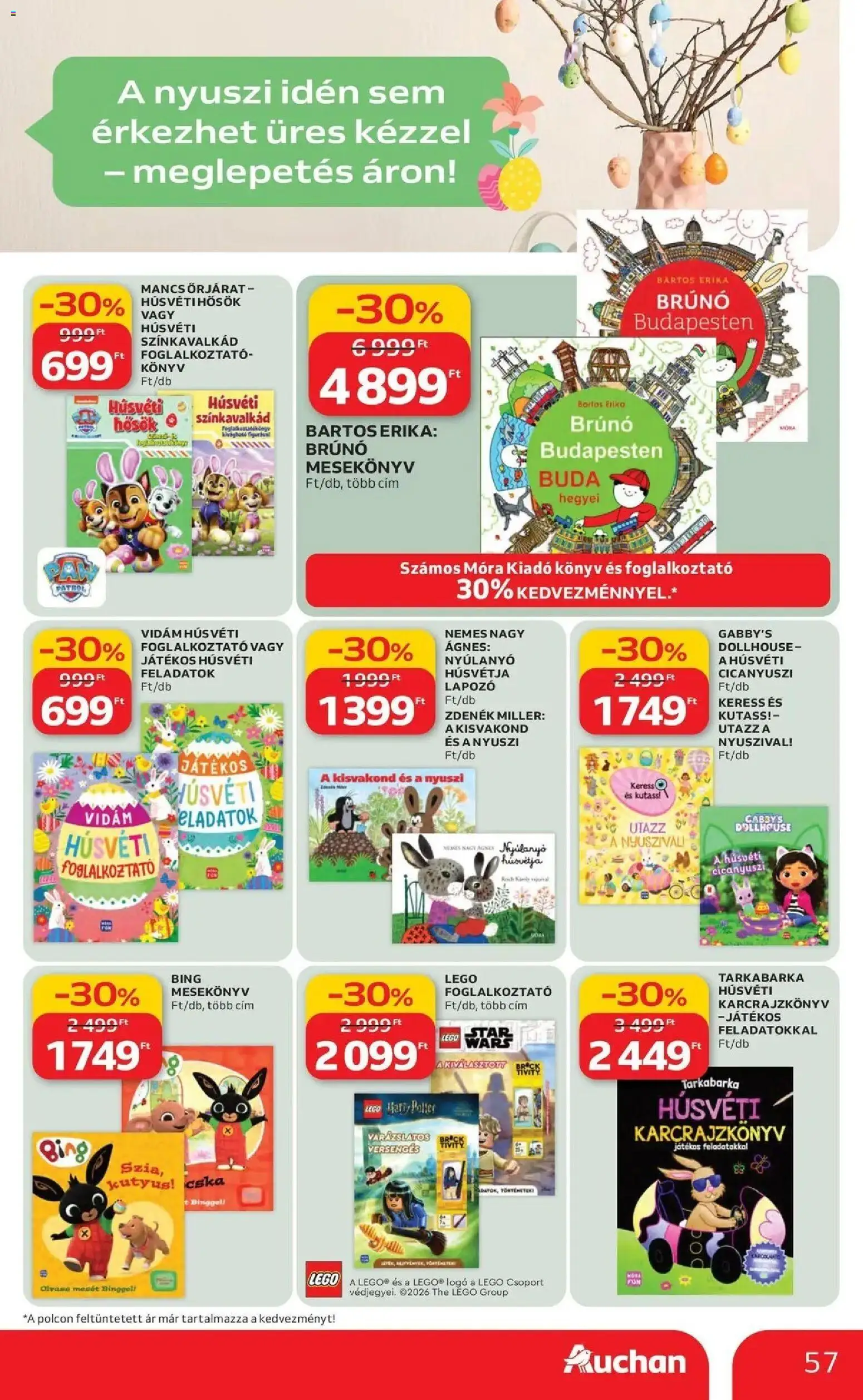 Auchan akciós ujság - amely érvényes a következő dátumtól: 19.03.2026 | Oldal: 57 | Termékek: Hús