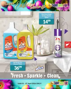 Super Save specials catalogue – valid from 01.04.2026 | Page: 60 | Products: Surface cleaner, Kiwi