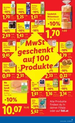 Lidl Flugblatt ab 11.12.2025 gültig | Seite: 3 | Produkte: Milch, Creme, Joghurt