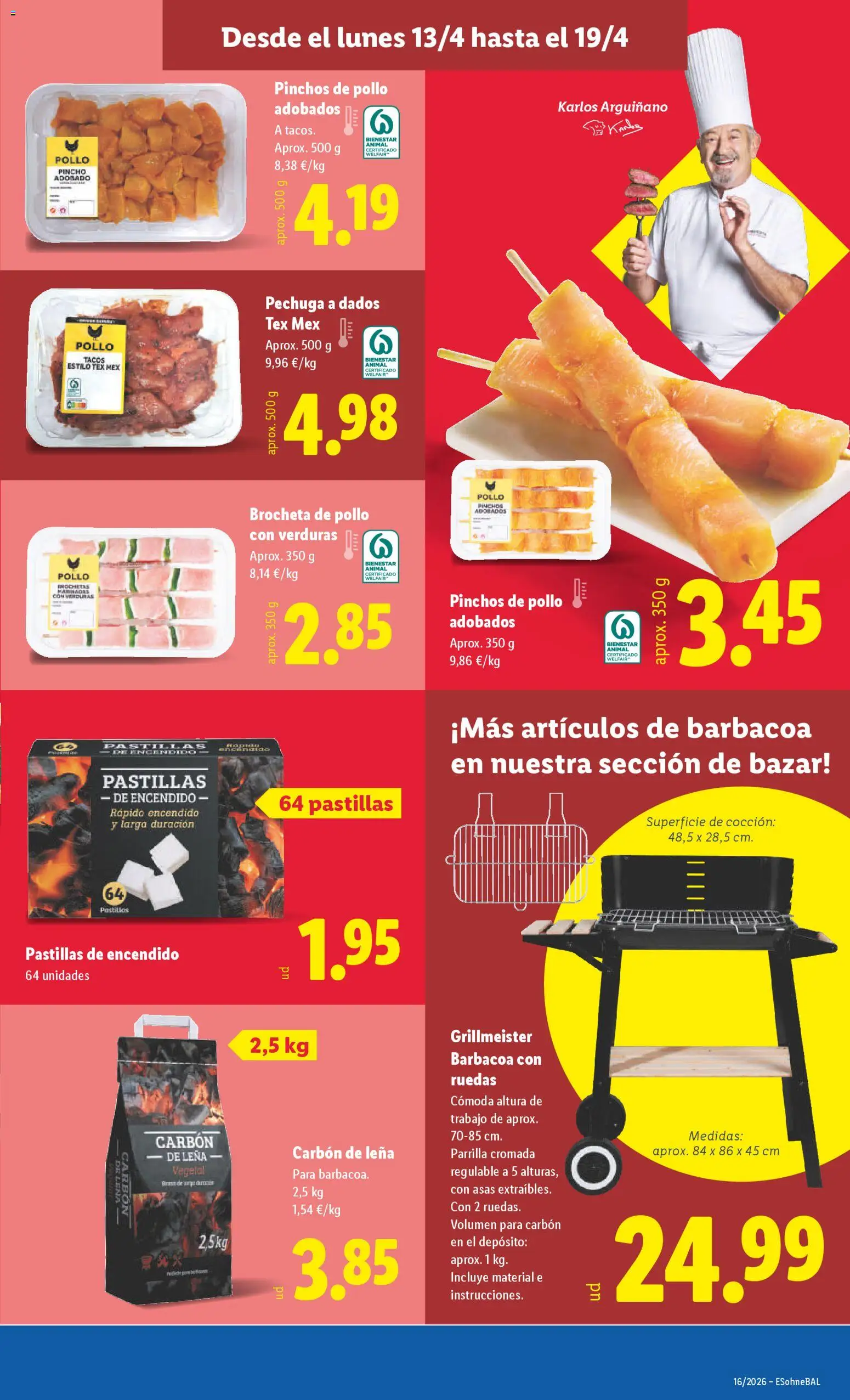 Lidl folleto │ válido desde el 13.04.2026 | Página: 9 | Productos: Barbacoa, Parrilla