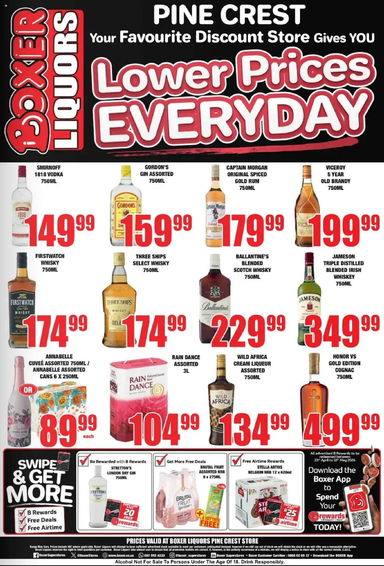 New Boxer catalogue – valid from 09.04.2026 | Page: 2 | Products: Beer, Whiskey, Stock, Fruit