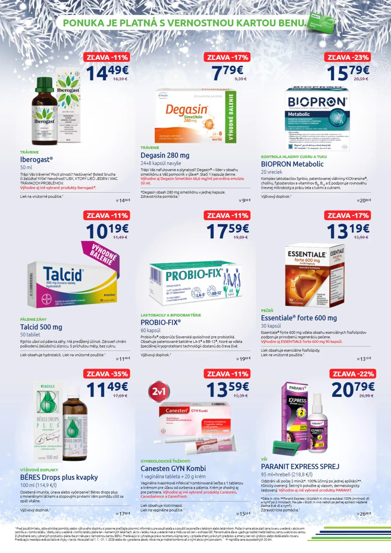 Nové BENU Lekáreň akcie – leták je platný od 01.01.2026 | Strana: 5 | Produkty: Krém