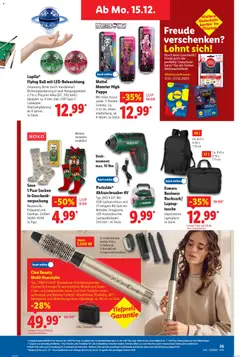 Lidl - Prospekt ab 15.12.2025 gültig | Seite: 13 | Produkte: Bier, Akkuschrauber, Ladekabel, Laptop
