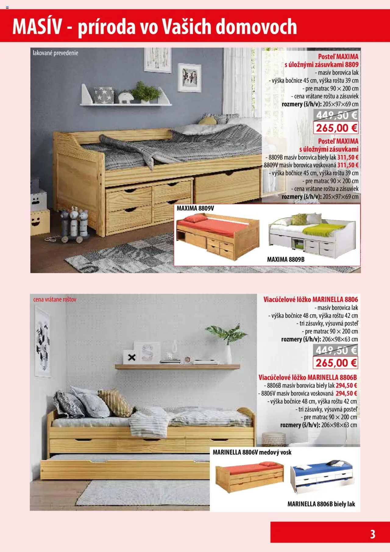 Nové IDEA nábytok akcie – leták je platný od 15.02.2025 | Strana: 3 | Produkty: Nábytok, Matrac, Posteľ