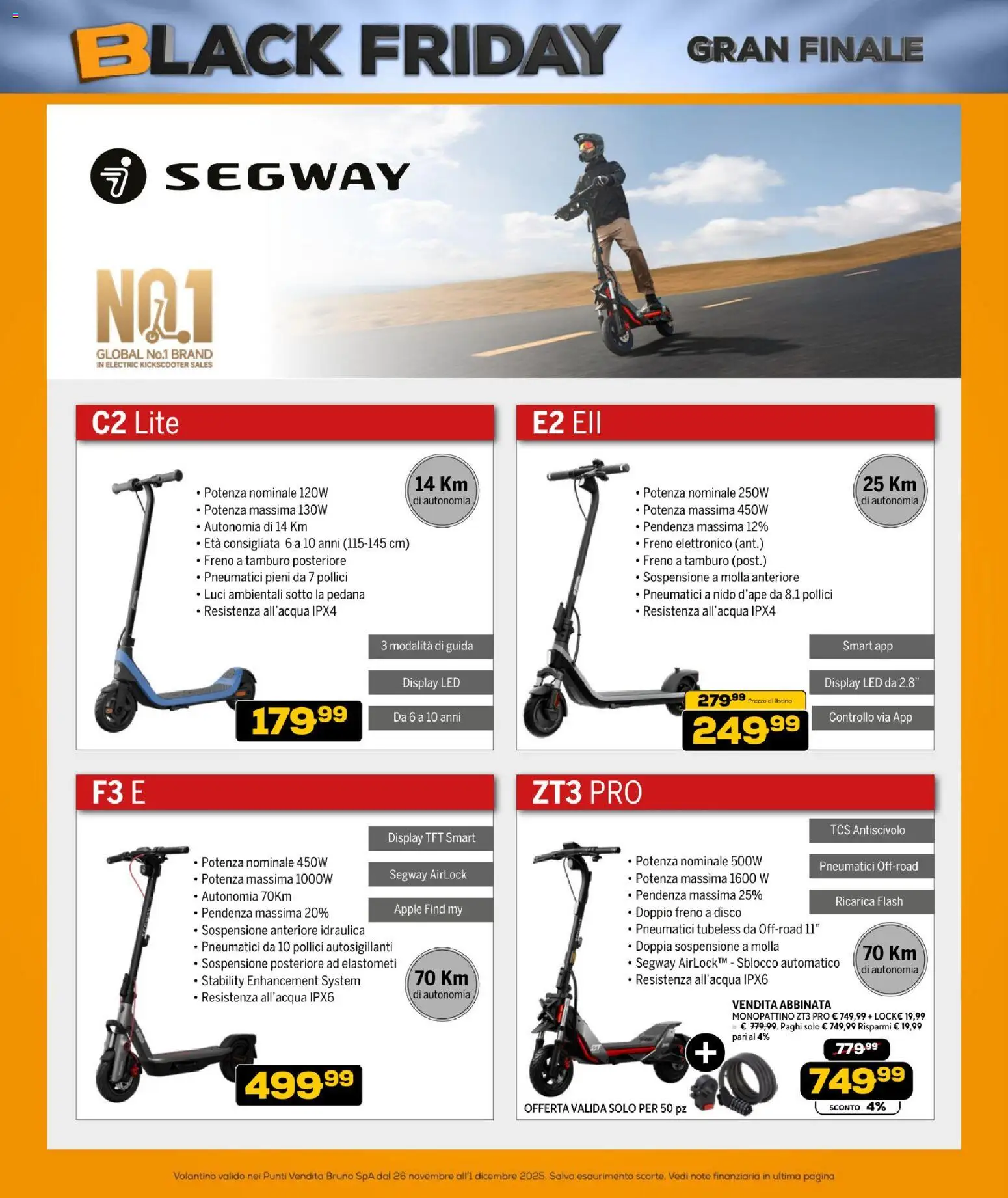 Volantino BRUNO del 26.11.2025 | Pagina: 37 | Prodotti: Monopattino, Disco