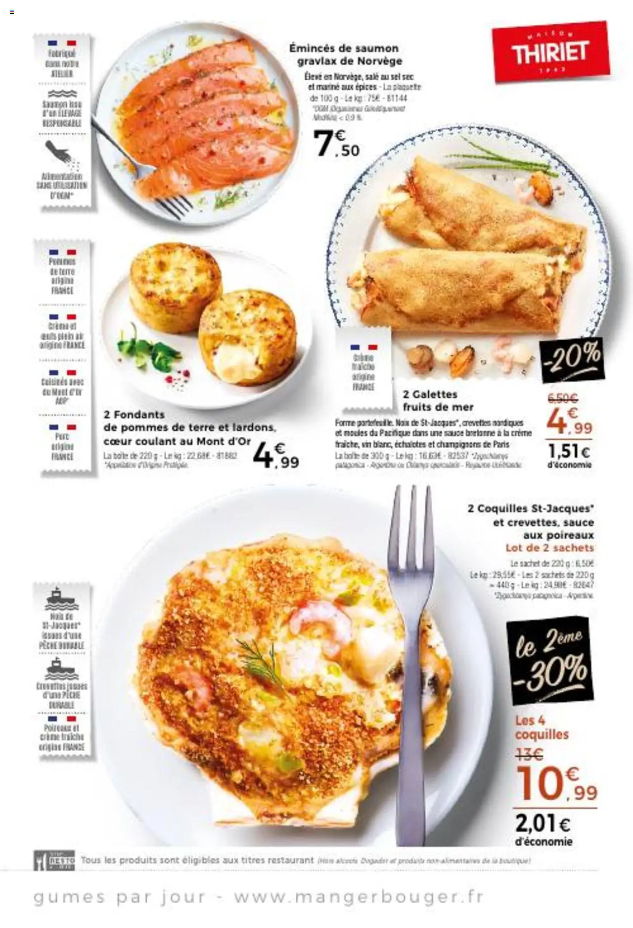 {H1} | Page: 9 | Produits: Crevettes, Sel, Mont d'or, Noix