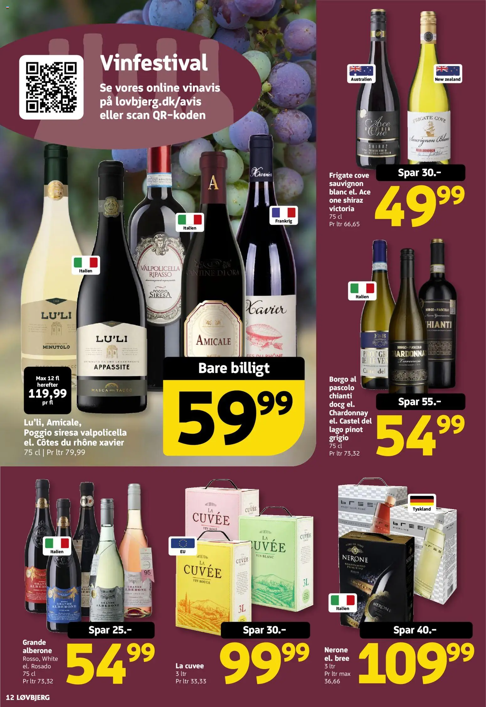 Løvbjerg tilbudsavis – gyldig fra 21.11.2025 | Side: 12 | Produkter: Vin, Ure