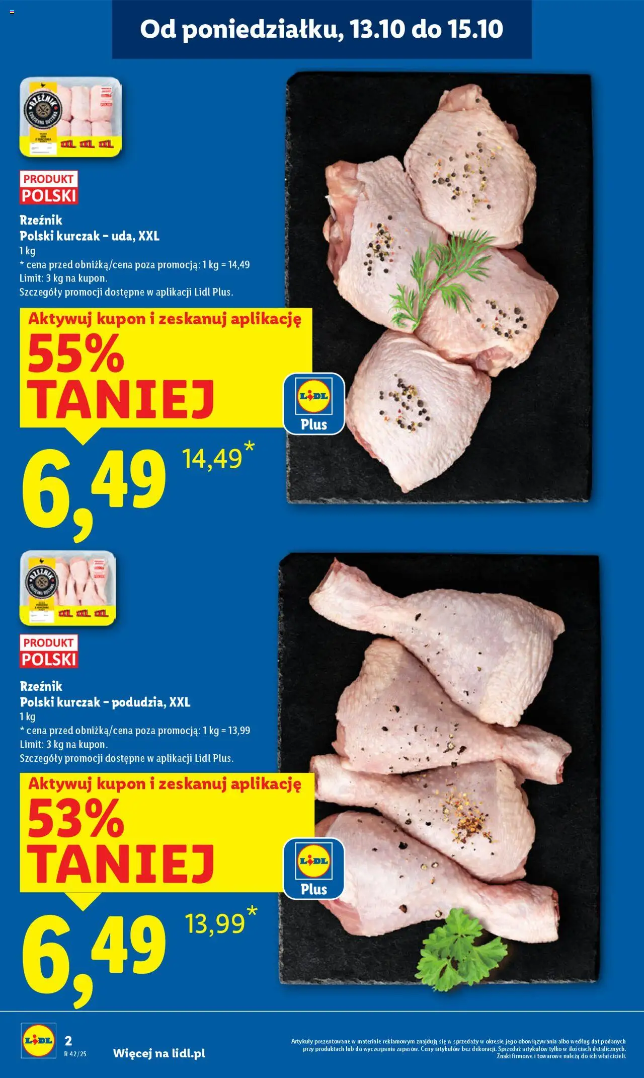 Lidl Gazetka od 13.10.2025 | Strona: 2 | Produkty: Kurczak