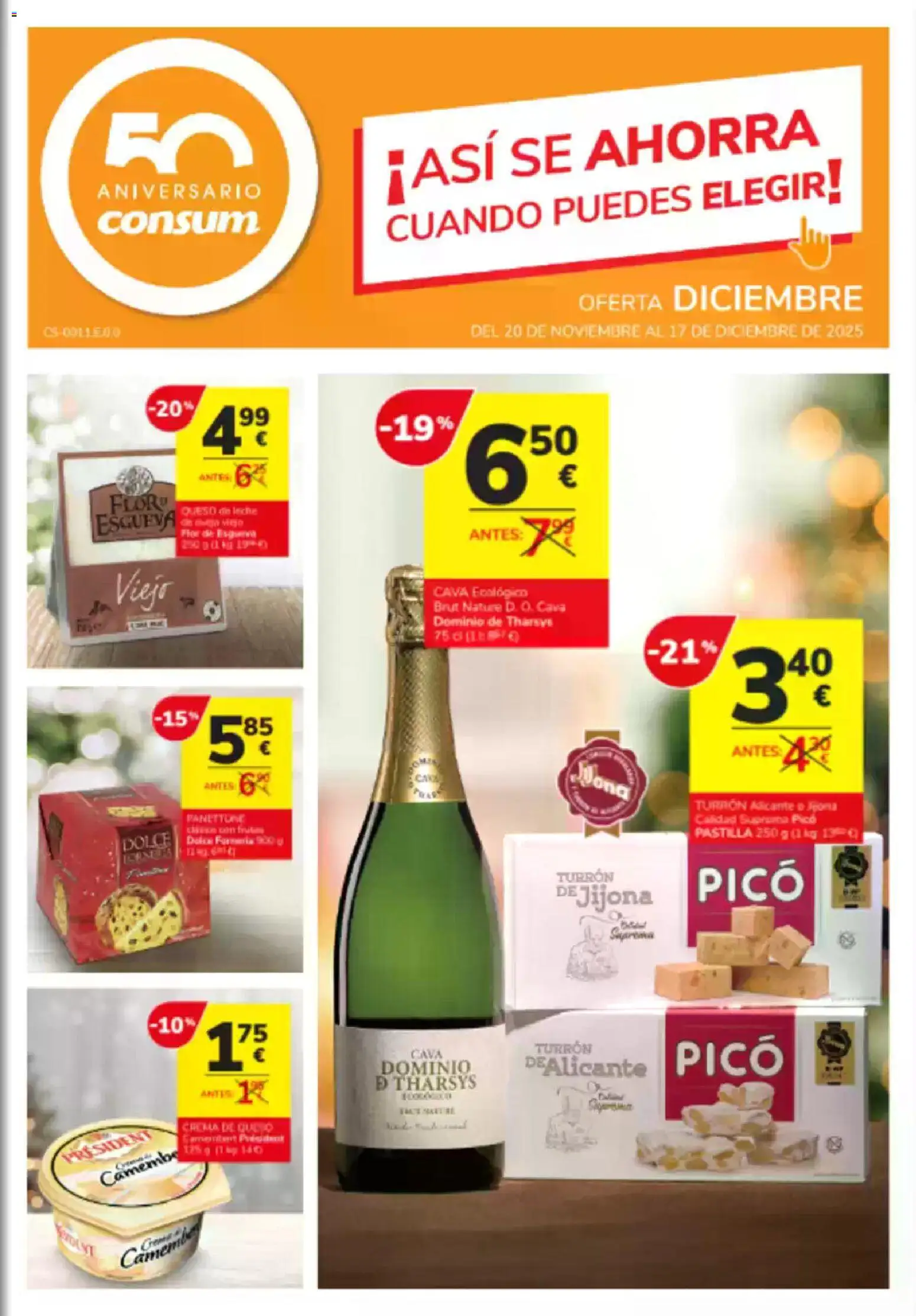 Consum folleto │ válido desde el 20.11.2025 | Página: 1 | Productos: Queso
