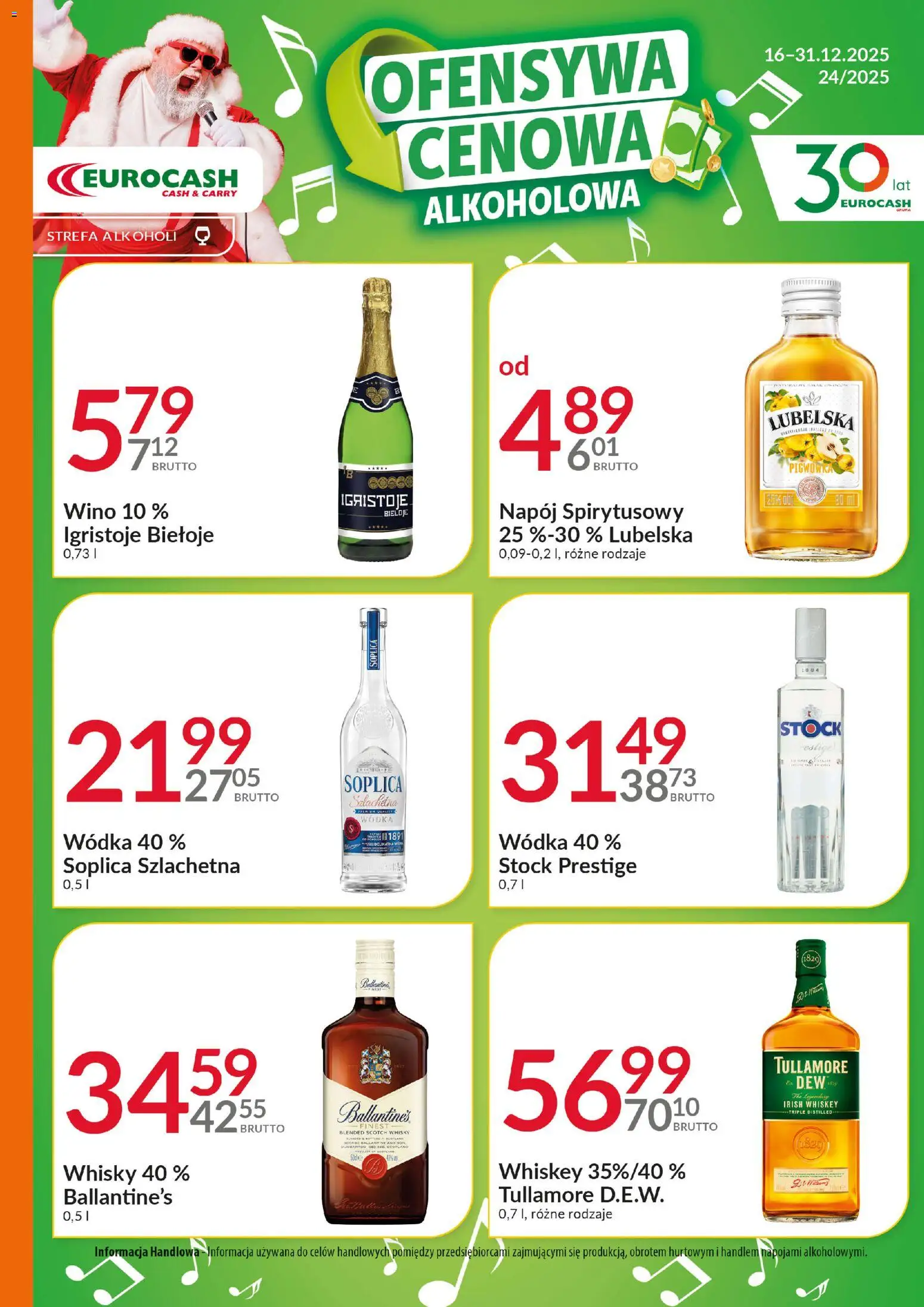 Eurocash Gazetka - Ofensywa Alkoholowa od 16.12.2025 | Strona: 3 | Produkty: Wino, Wódka, Whisky
