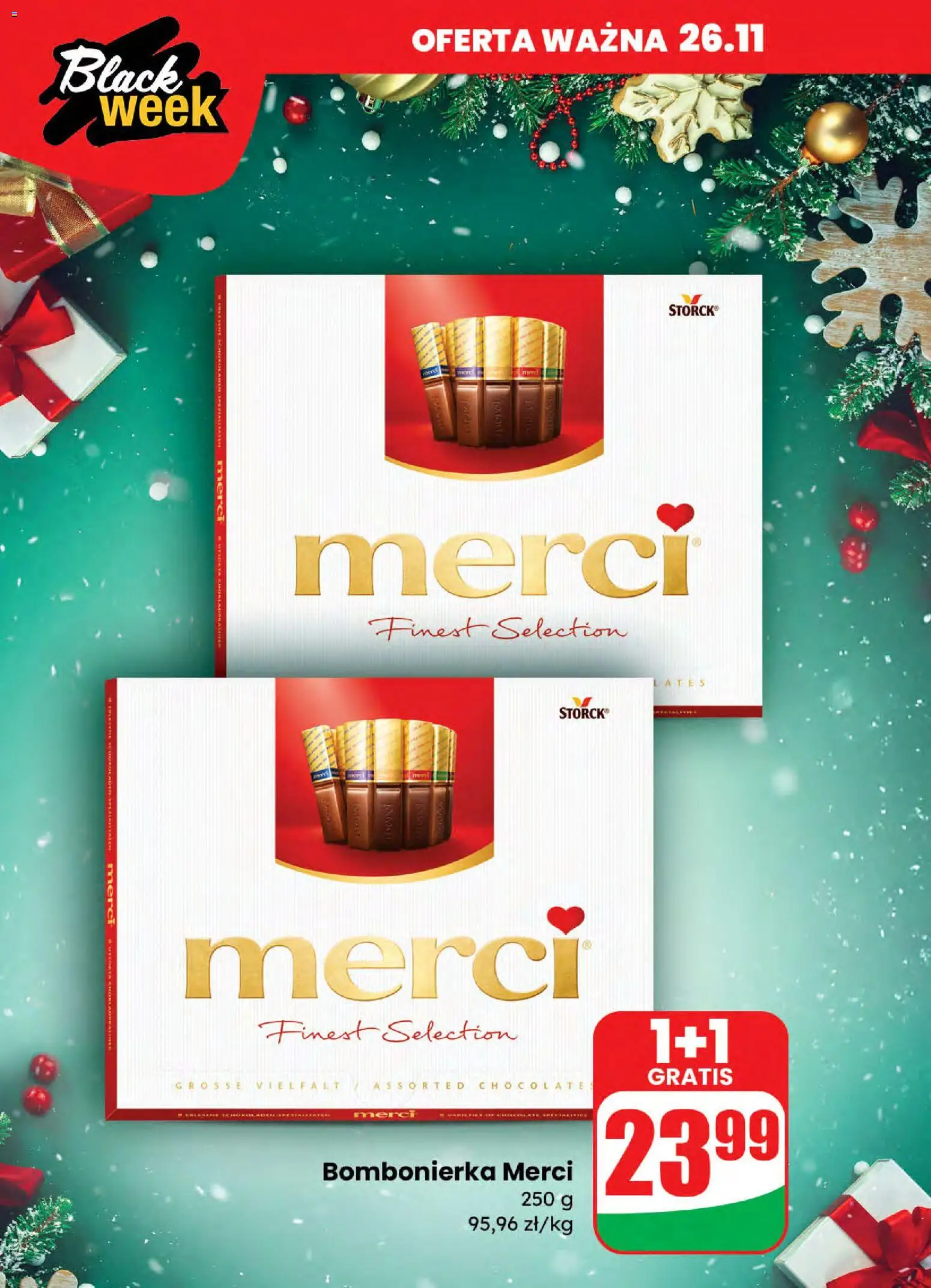 Dino Black Friday od 26.11.2025 | Strona: 1 | Produkty: Bombonierka, Merci