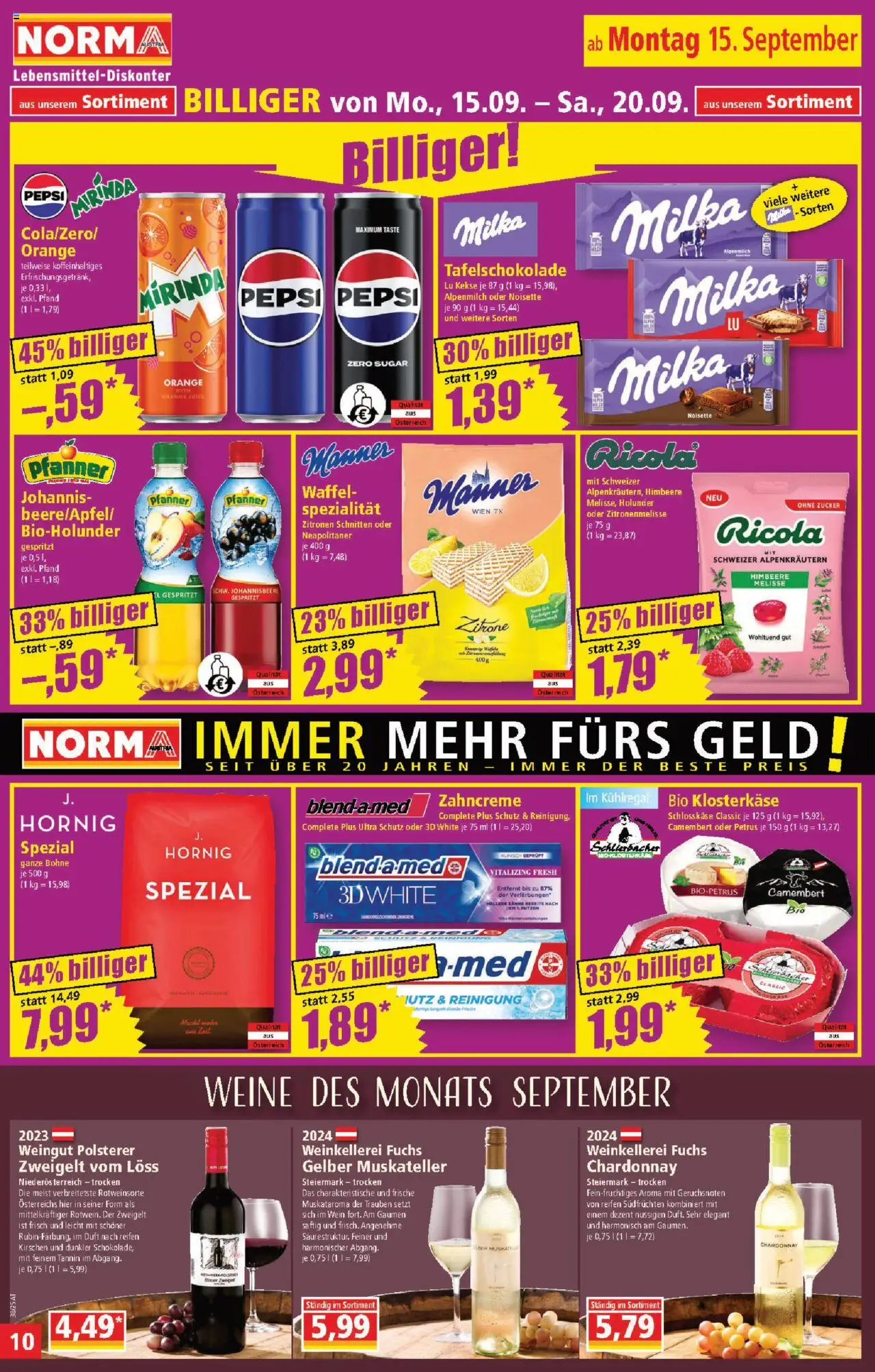Norma Flugblatt gültig ab 08.09.2025 | Seite: 10 | Produkte: Kekse, Zitrone, Himbeere, Duft