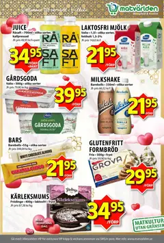 Matvärlden - erbjudanden - Förhandsvisning av reklamblad från butik Matvärlden aktuell från 09.02.2026 | Sida: 6 | Produkter: Mjölk, Juice, Apelsin, Mynta