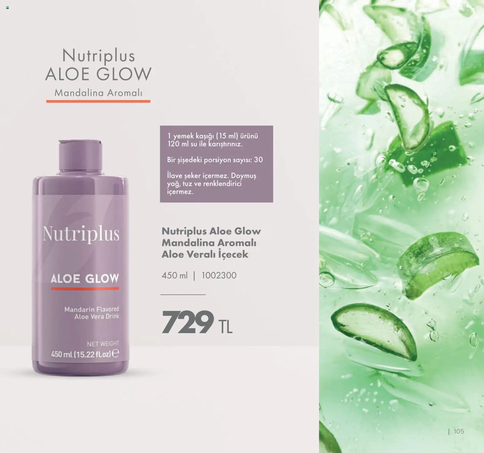 Farmasi Katalog - 01.01.2026 tarihinden itibaren geçerlidir | Sayfa: 105 | Ürünler: Şeker, Mandalina, Su, Tuz